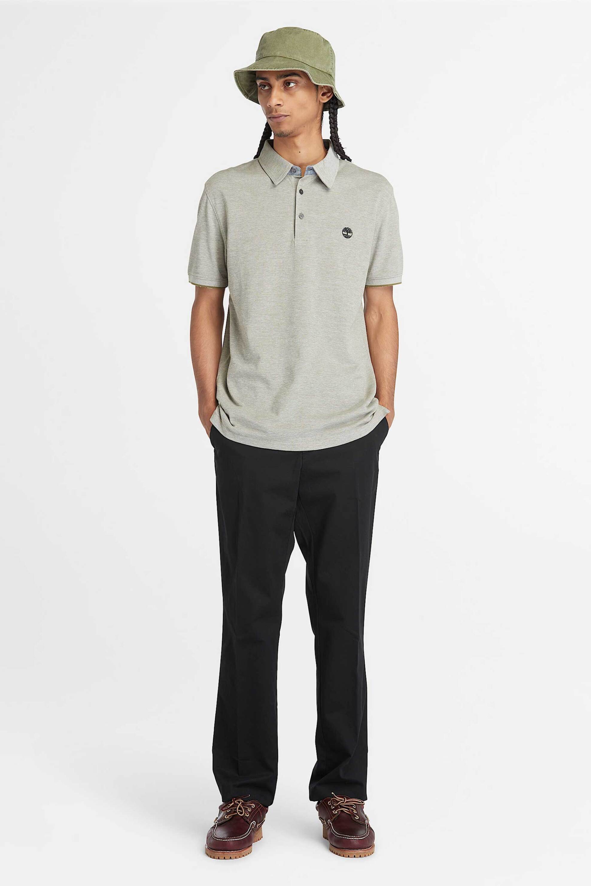 Timberland ανδρικό παντελόνι chino Straight Fit "Claremont Twill" - TB0A2BZA0011 Μαύρο