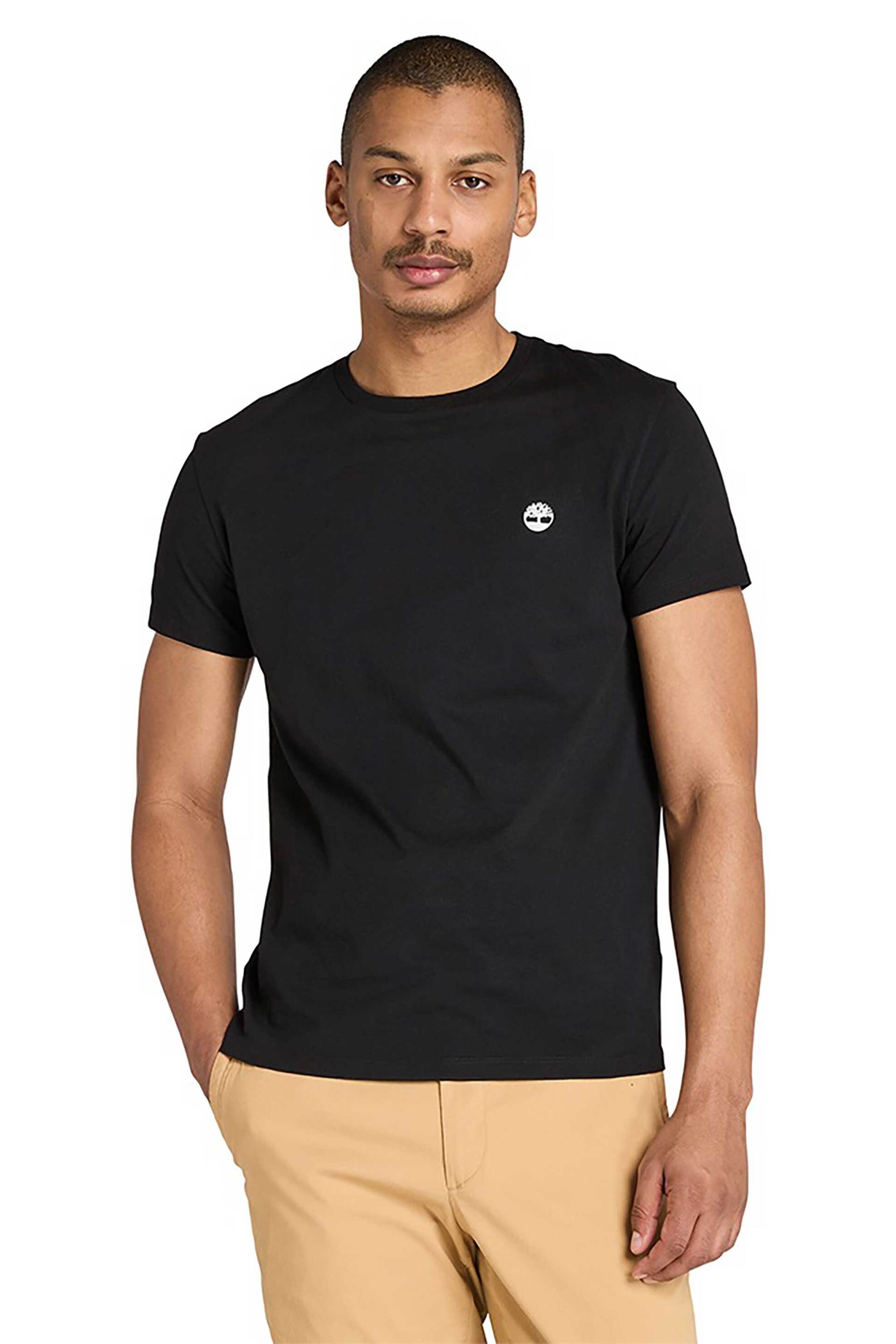 Timberland σετ ανδρικά T-shirts με λογότυπο Slim Fit "Dunstan River" (3 τεμάχια) - TB0A6GH10011 Μαύρο