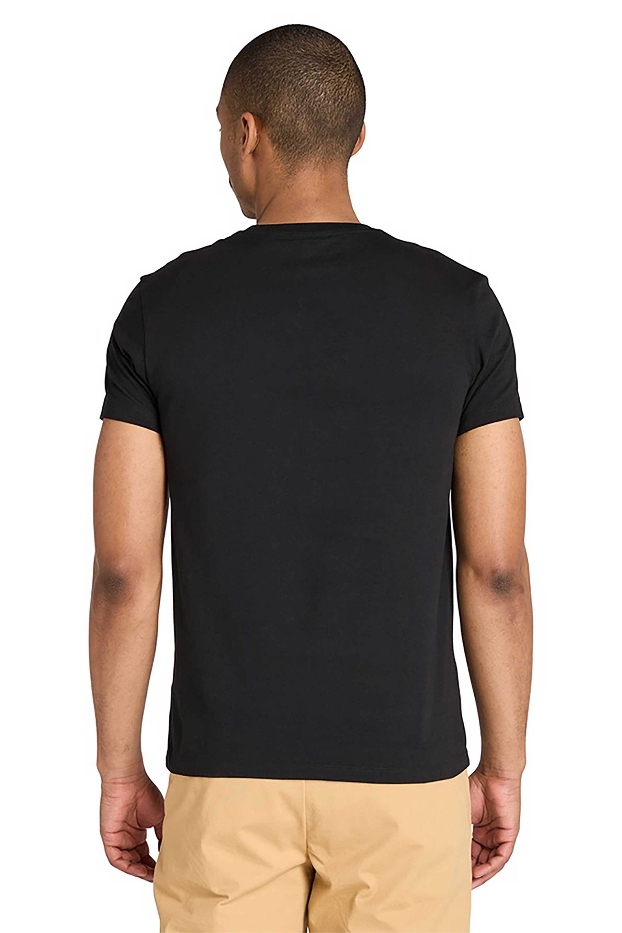 Timberland Σετ Ανδρικά T-Shirts με Λογότυπο Slim Fit Dunstan River (3 Τεμάχια) - Tb0A6Gh10011 Μαύρο