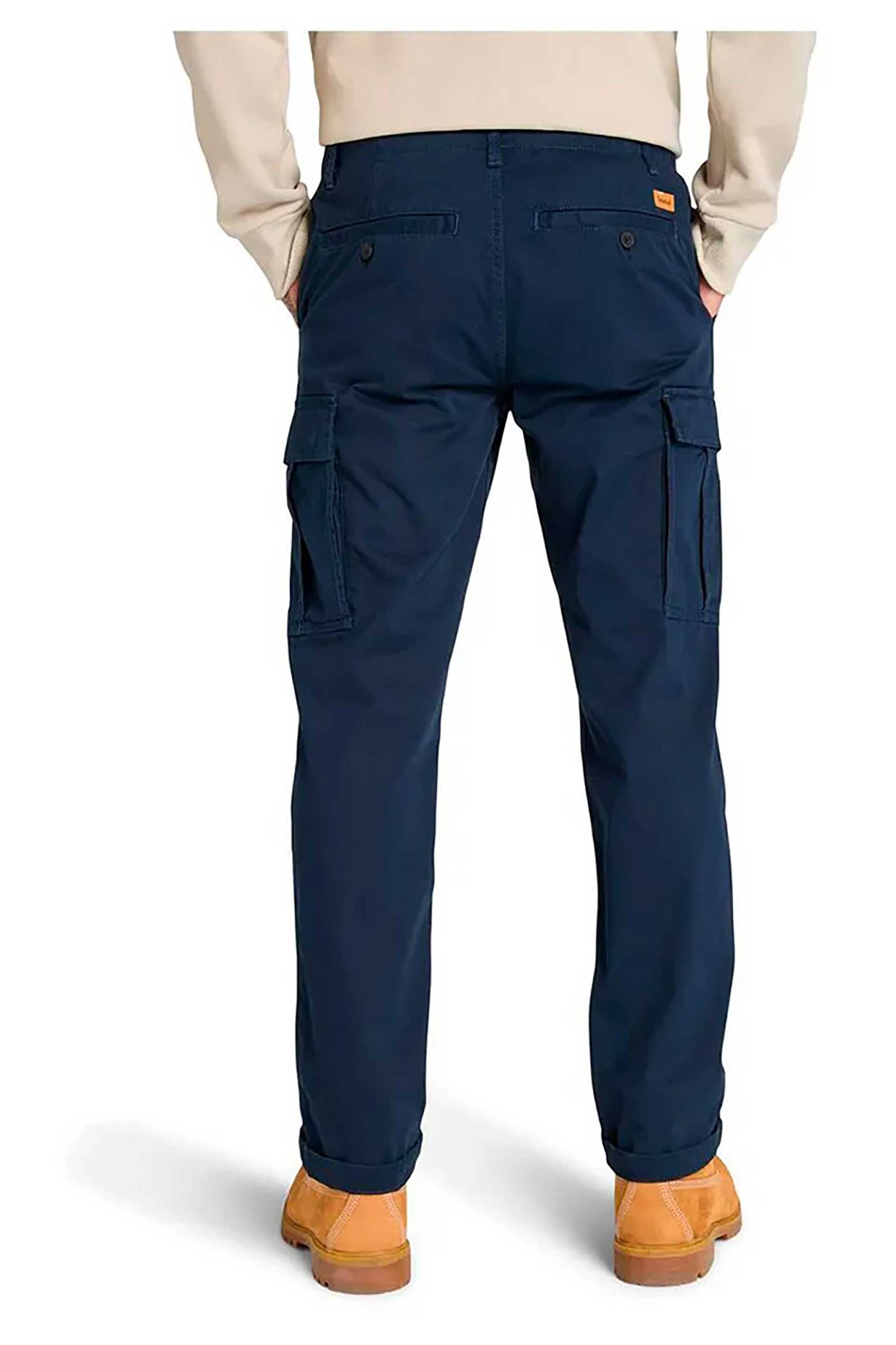 Timberland Ανδρικό Παντελόνι Cargo Twill Regular Fit - Tb0A6H374331 Μπλε Σκούρο