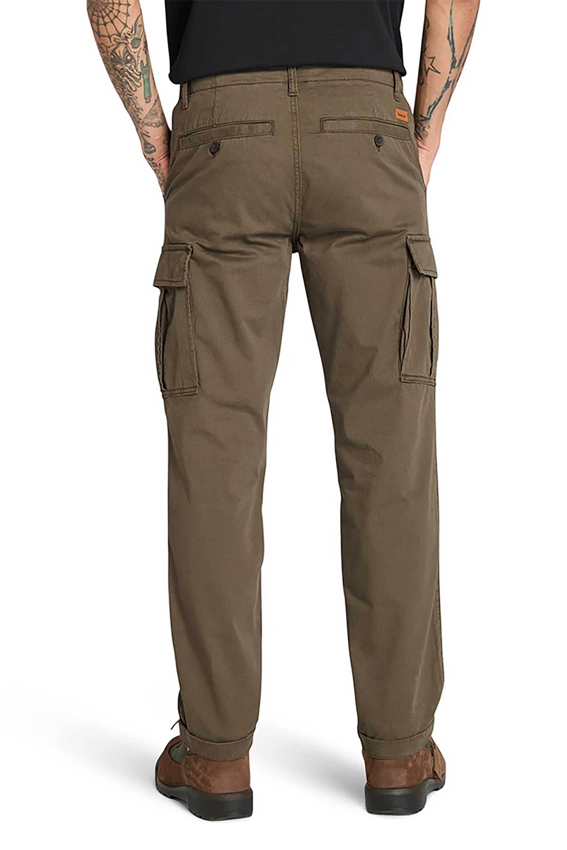 Timberland Ανδρικό Παντελόνι Cargo Twill Regular Fit - Tb0A6H37A581 Λαδί