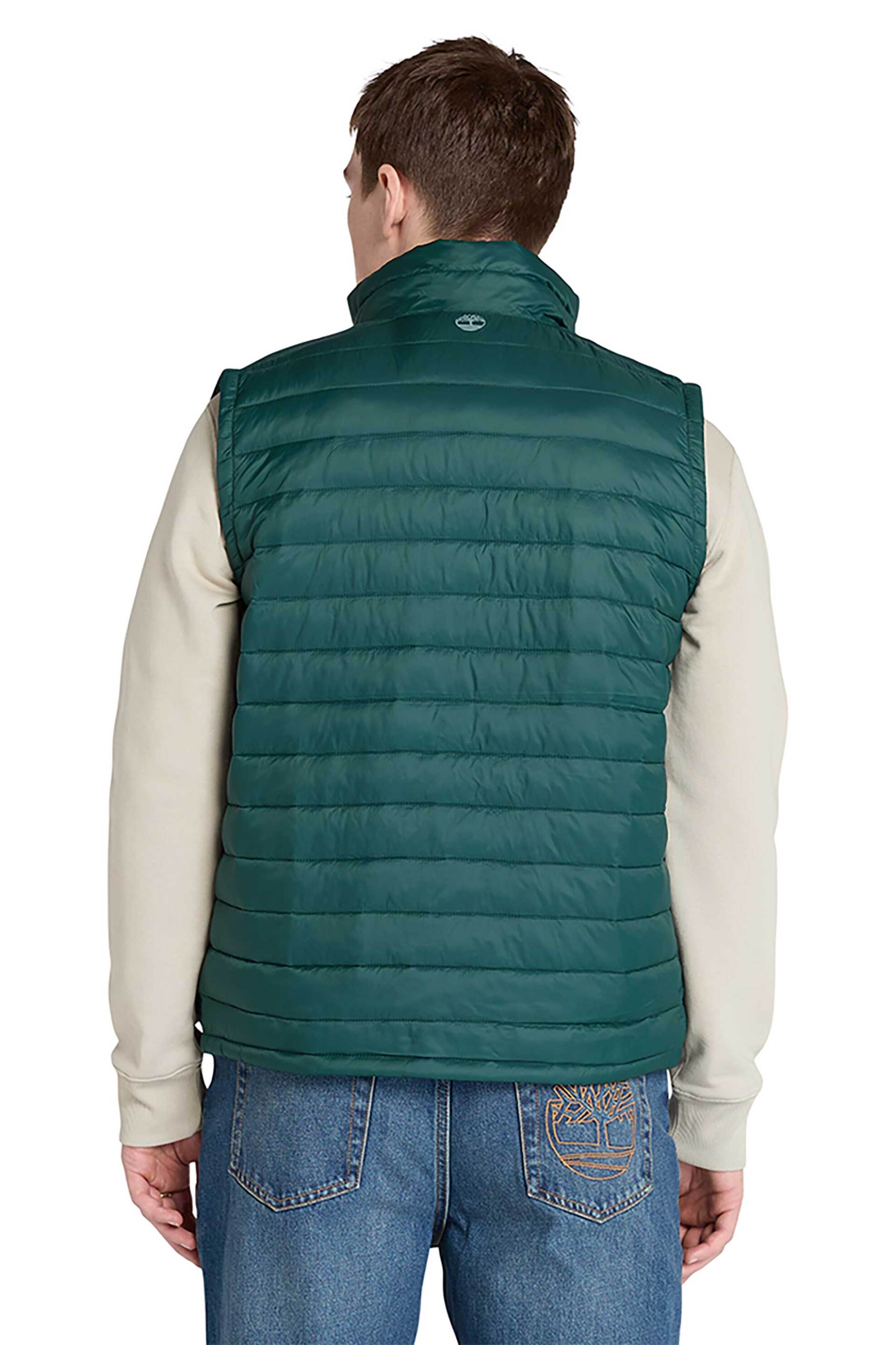 Timberland ανδρικό μπουφάν αδιάβροχο με καπιτονέ σχέδιο και logo print "Axis Peak" - TB0A5WPF3171 Πράσινο Σκούρο φωτογραφία