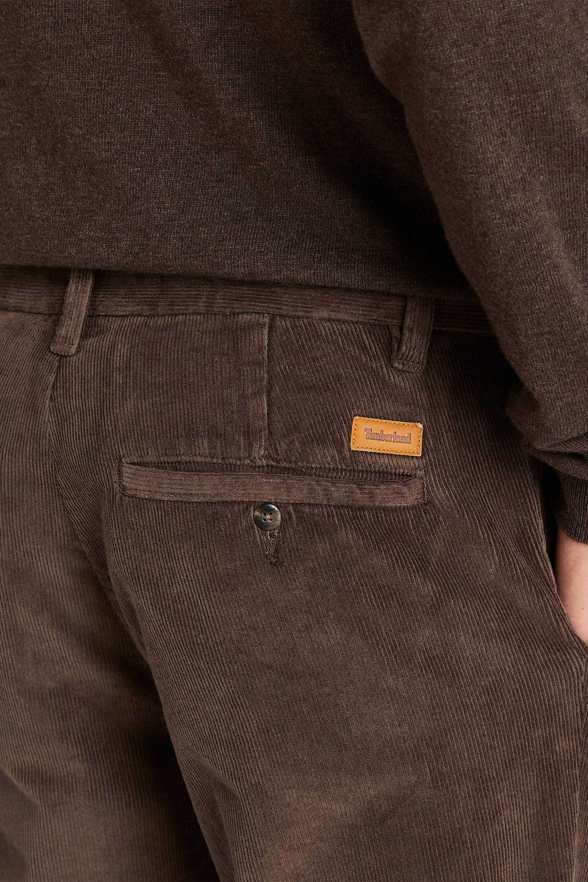 Timberland ανδρικό κοτλέ παντελόνι Straight Fit "Claremont" - TB0A6H1Y2431 Καφέ φωτογραφία