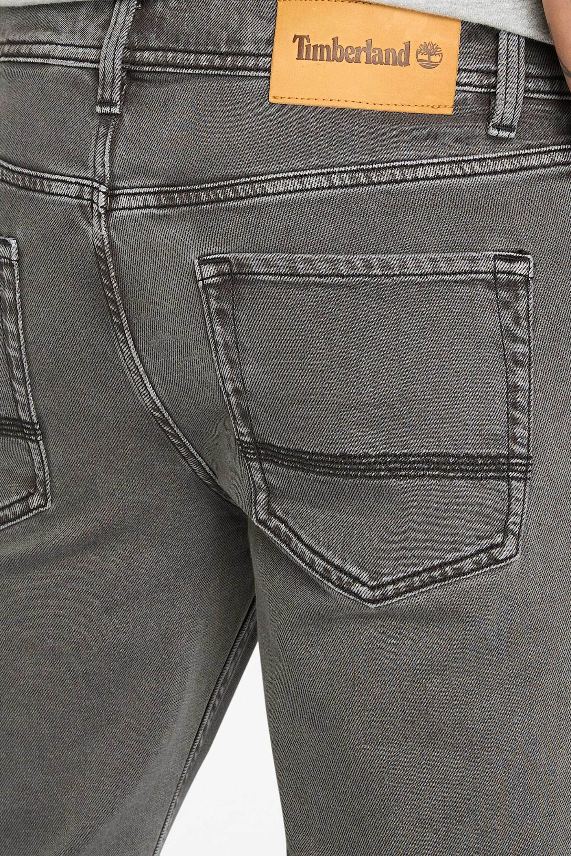 Timberland Ανδρικό Τζιν Παντελόνι Πεντάτσεπο Slim Fit Sandown - Tb0A5M660031 Ανθρακί