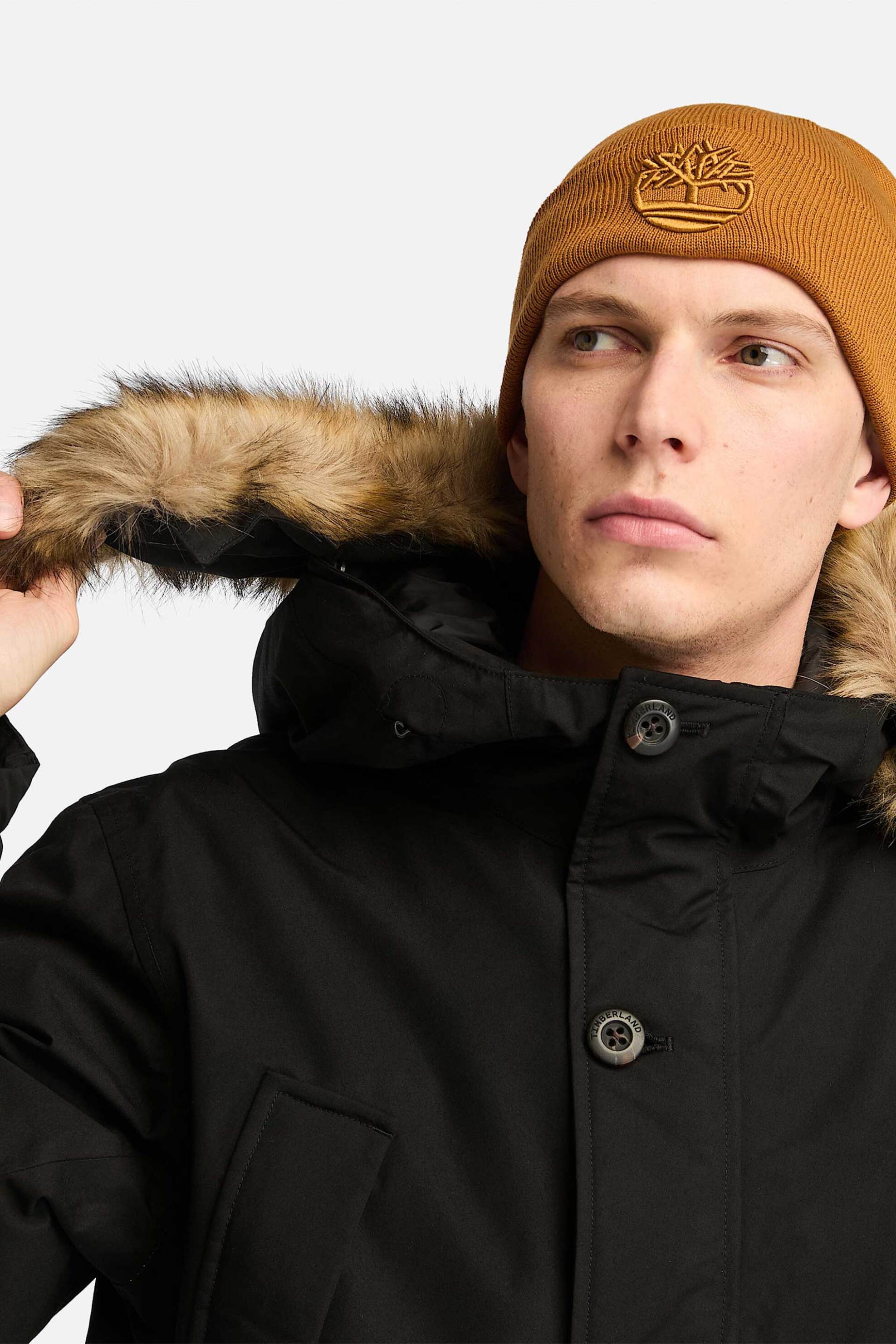 Timberland ανδρικό αδιάβροχο μπουφάν παρκά με κουκούλα "Scar Ridge" - TB0A22W20011 Μαύρο φωτογραφία