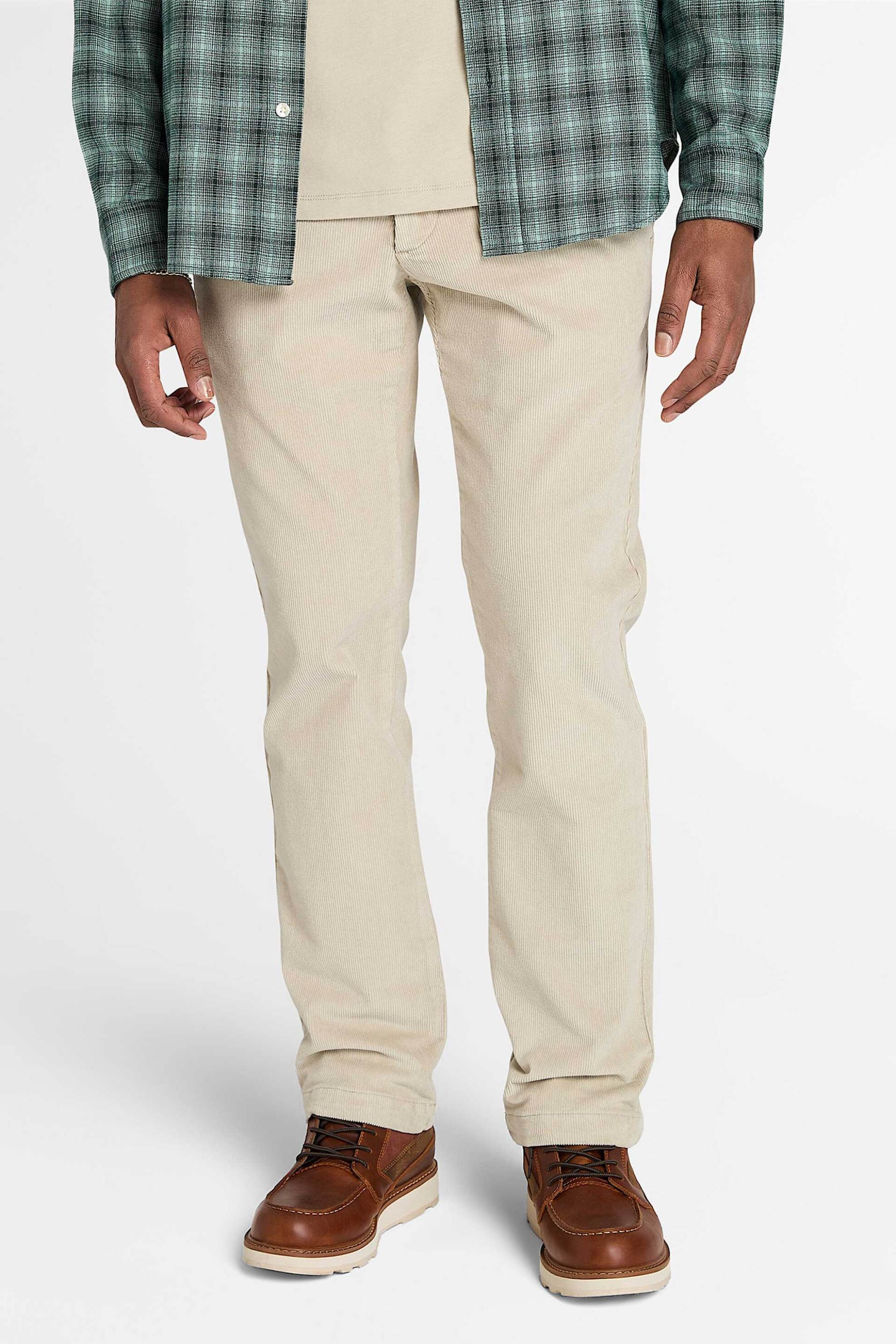 Timberland ανδρικό κοτλέ παντελόνι Straight Fit "Claremont" - TB0A6H1YCY21 Κρέμ φωτογραφία