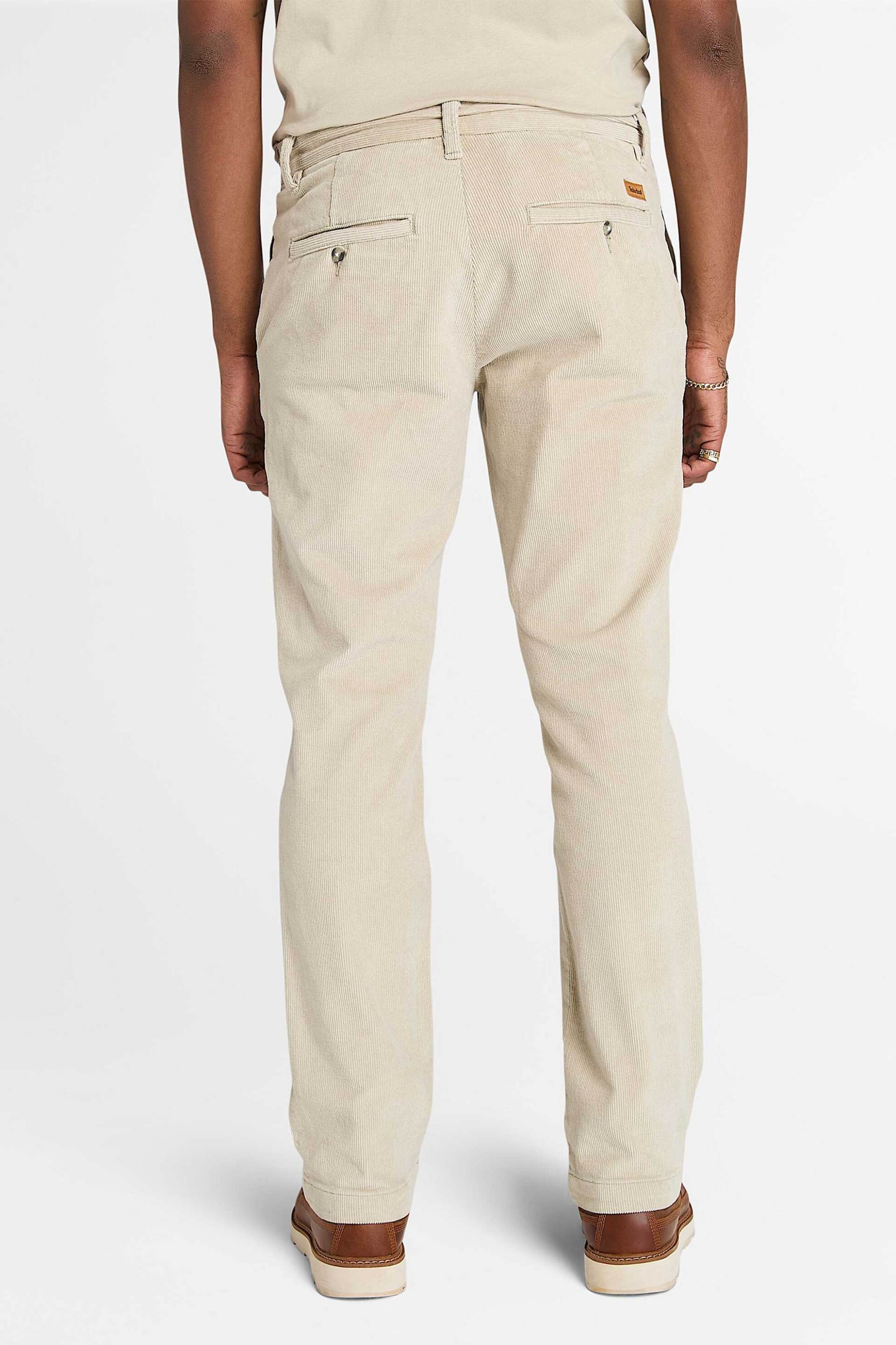 Timberland ανδρικό κοτλέ παντελόνι Straight Fit "Claremont" - TB0A6H1YCY21 Κρέμ φωτογραφία