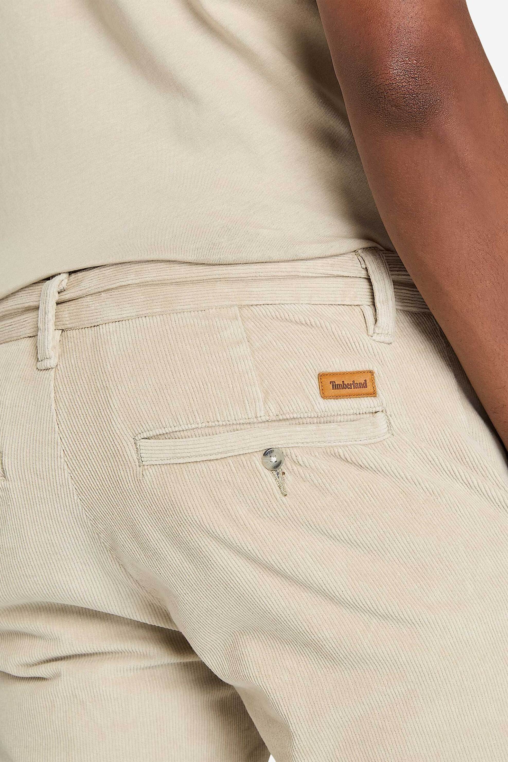 Timberland ανδρικό κοτλέ παντελόνι Straight Fit "Claremont" - TB0A6H1YCY21 Κρέμ φωτογραφία