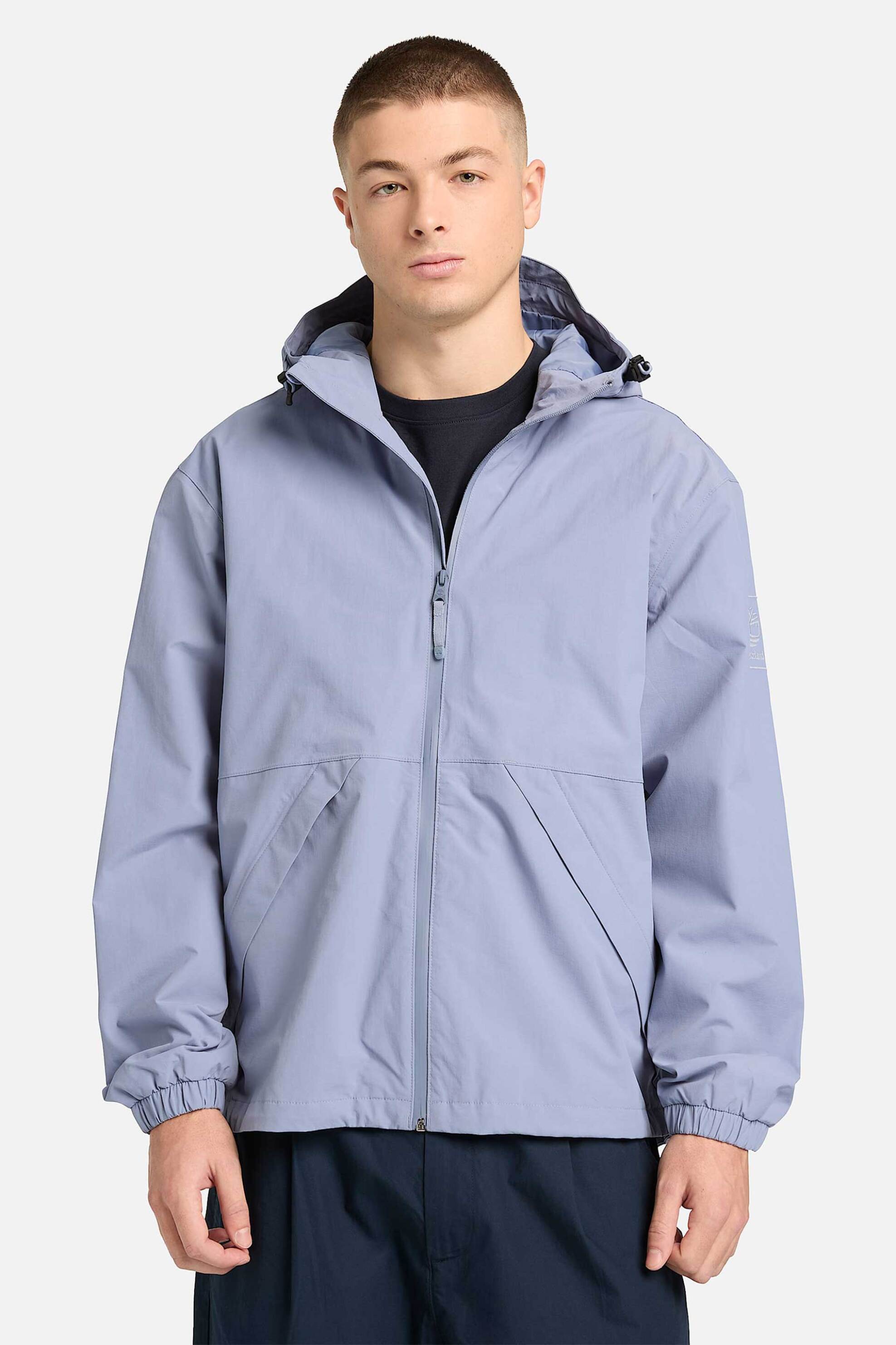 Timberland ανδρικό αδιάβροχο jacket με κουκούλα "Winnick" - TB0A68CBB881 Γκρι Γαλάζιο