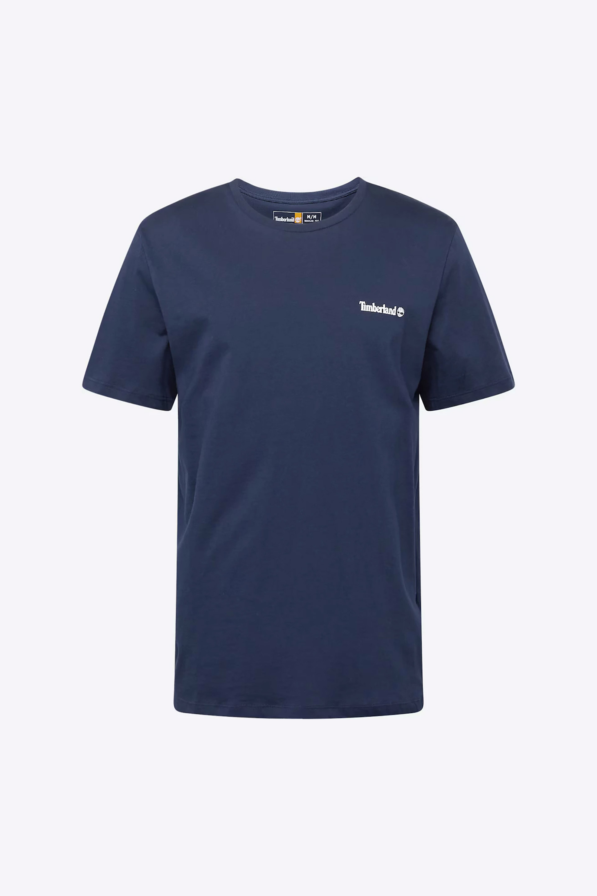 Timberland unisex T-shirt με λογότυπο Regular Fit "Small Linear Logo" - TB0A5QQT4331 Μπλε Σκούρο