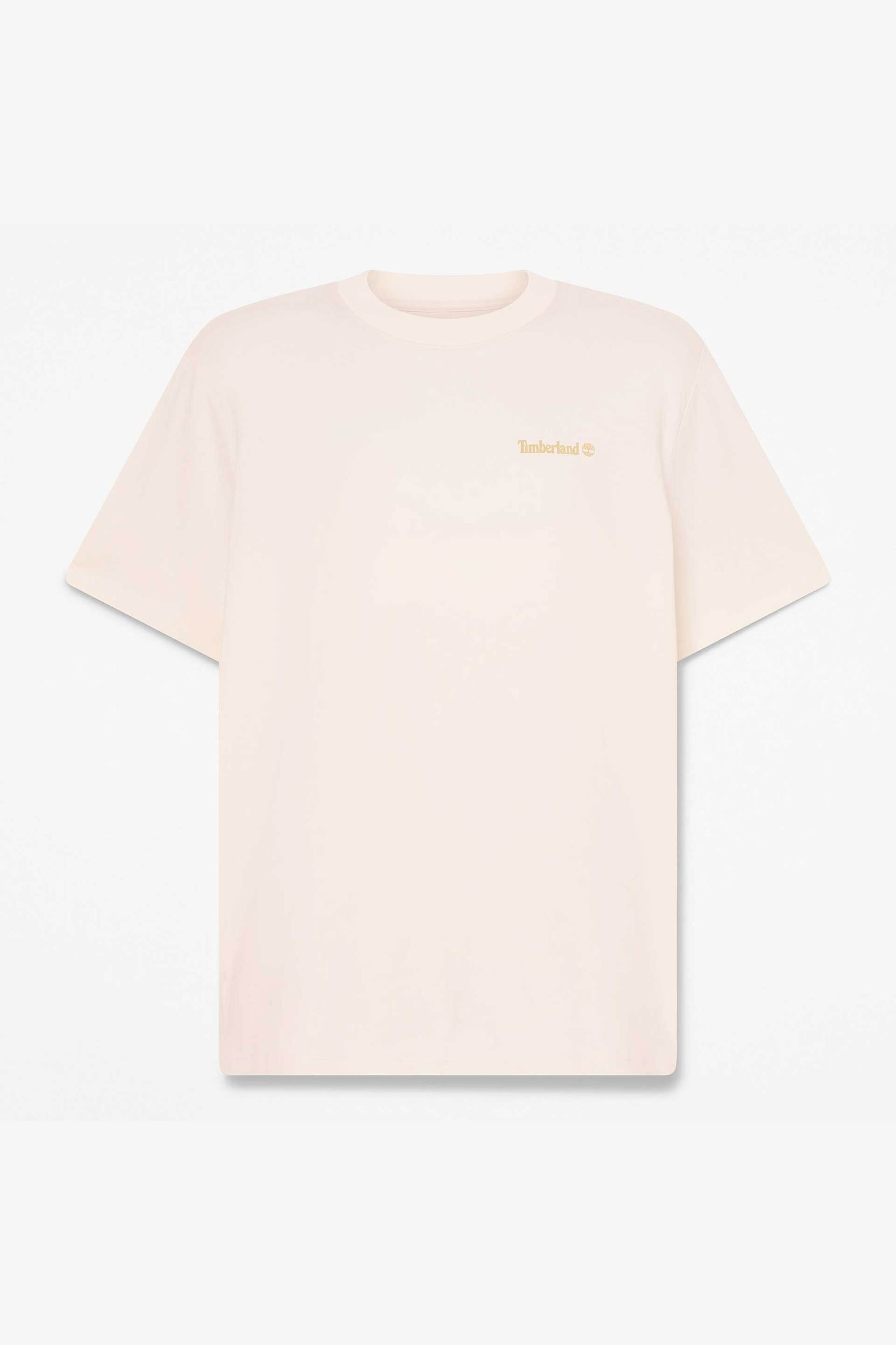 Timberland Ανδρικό T-Shirt με Print Authentic Fit Magnet Graphic&Apos - Tb0A5Mnvcm91 Εκρού