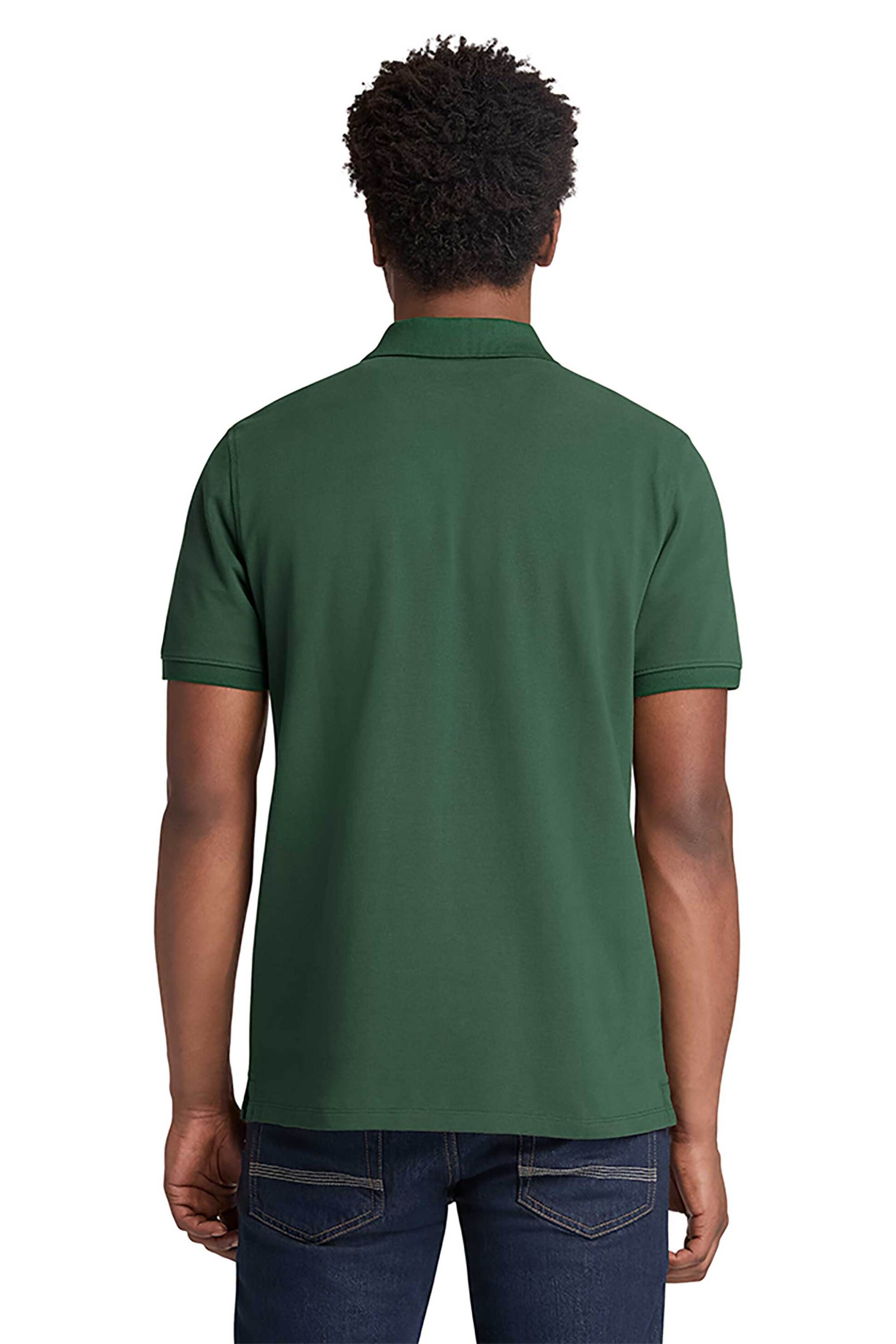 Timberland Ανδρική Μπλούζα Πόλο Πικέ με Κεντημένο Logo Tree Regular Fit Millers River - Tb0A6Vdpa6X1 Πράσινο