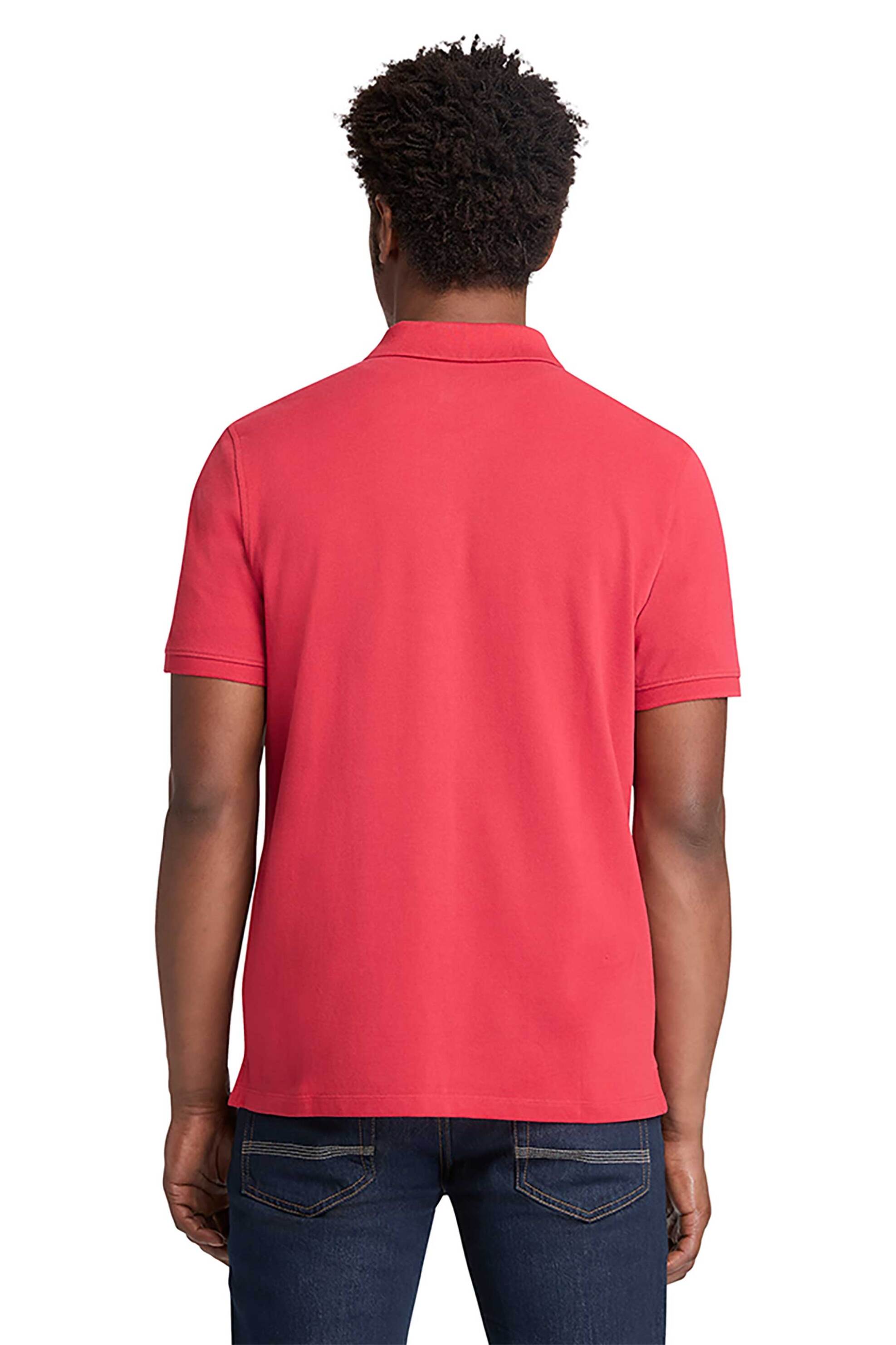 Timberland Ανδρική Μπλούζα Πόλο Πικέ με Κεντημένο Logo Tree Regular Fit Millers River - Tb0A6Vdpn961 Κόκκινο Καρπουζί