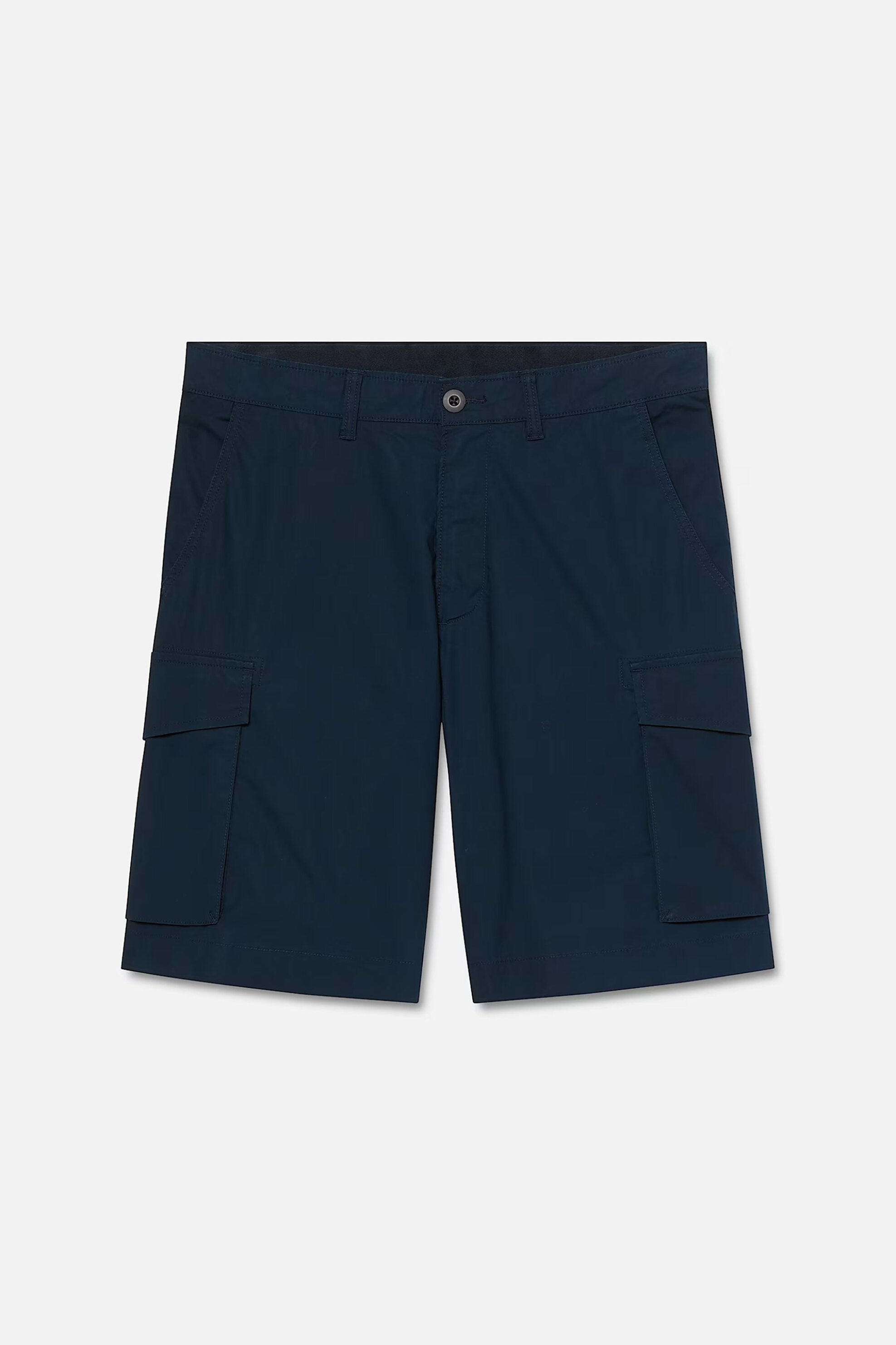 Timberland Ανδρική Βερμούδα Cargo Poplin Loose Fit Brookline - Tb0A44Vx4331 Μπλε Σκούρο