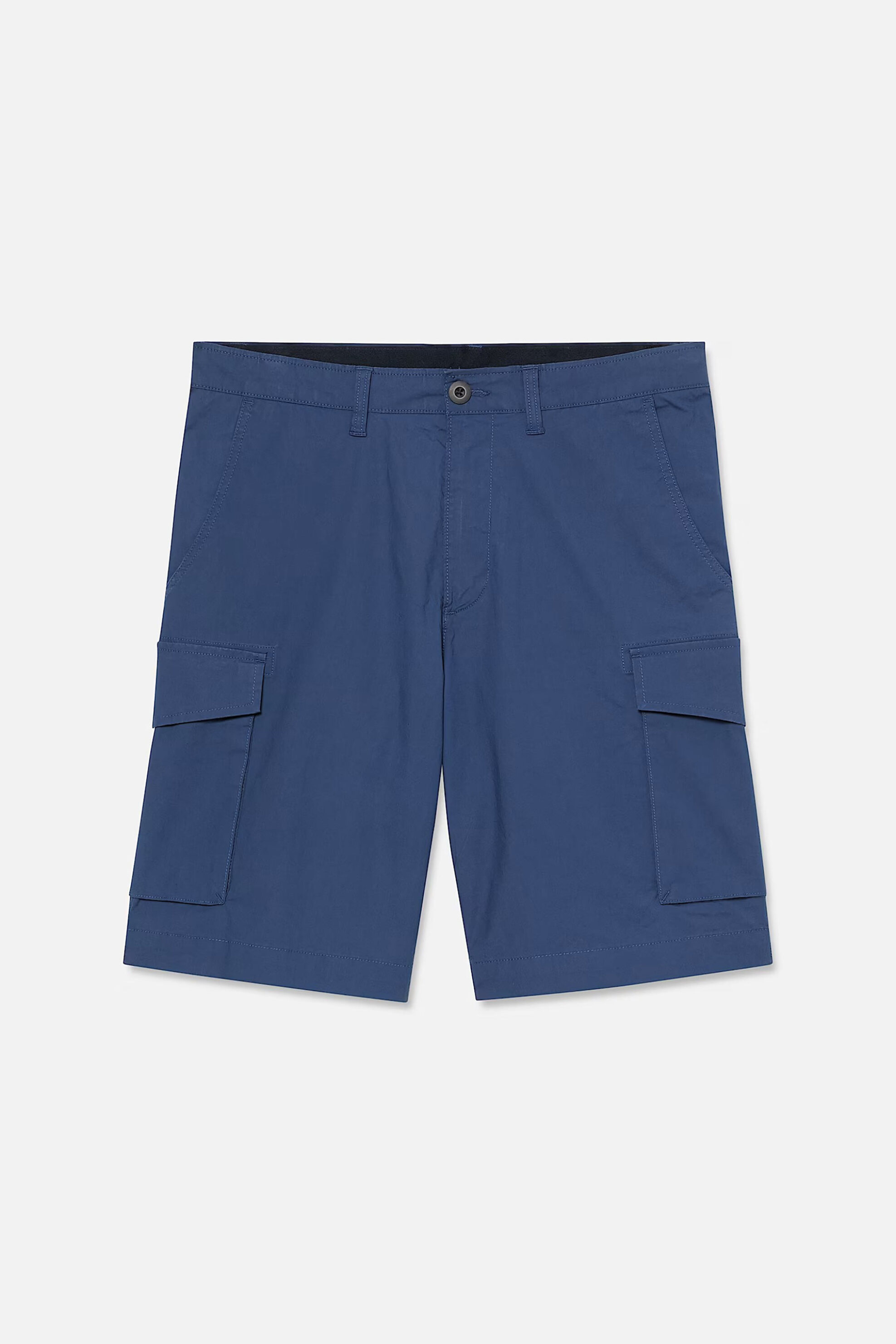 Timberland Ανδρική Βερμούδα Cargo Poplin Loose Fit Brookline - Tb0A44Vxeyo1 Μπλε