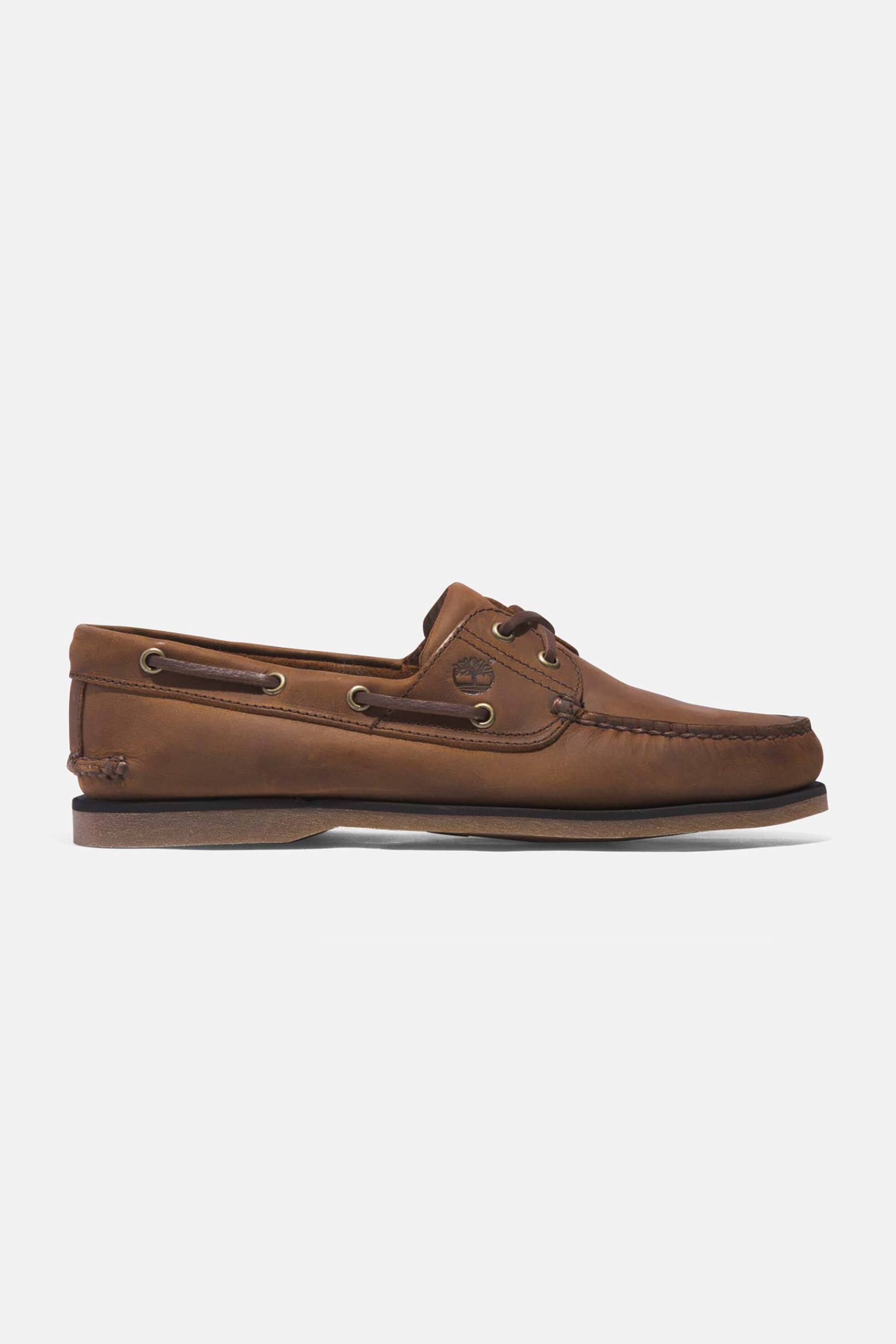 Timberland ανδρικά δερμάτινα boat shoes "Classic" - TB0A2FZXEM41 Καφέ