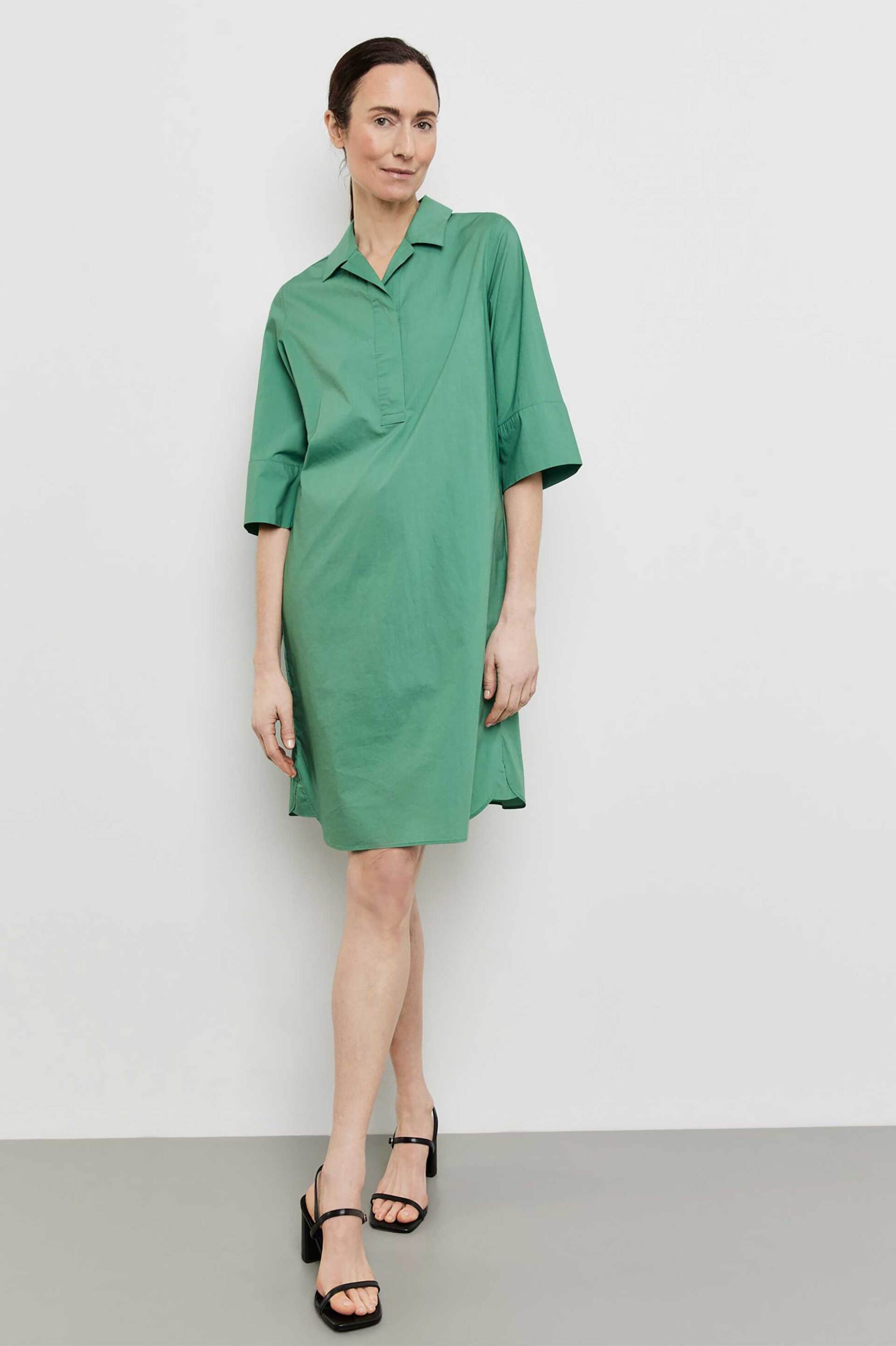 Γυναικεία Ρούχα & Αξεσουάρ > Γυναικεία Ρούχα > Γυναικεία Φορέματα > Γυναικεία Φορέματα Μίνι Gerry Weber γυναικείο mini φόρεμα με μανίκι 3/4 Casual Fit - 285045-66449 Πράσινο