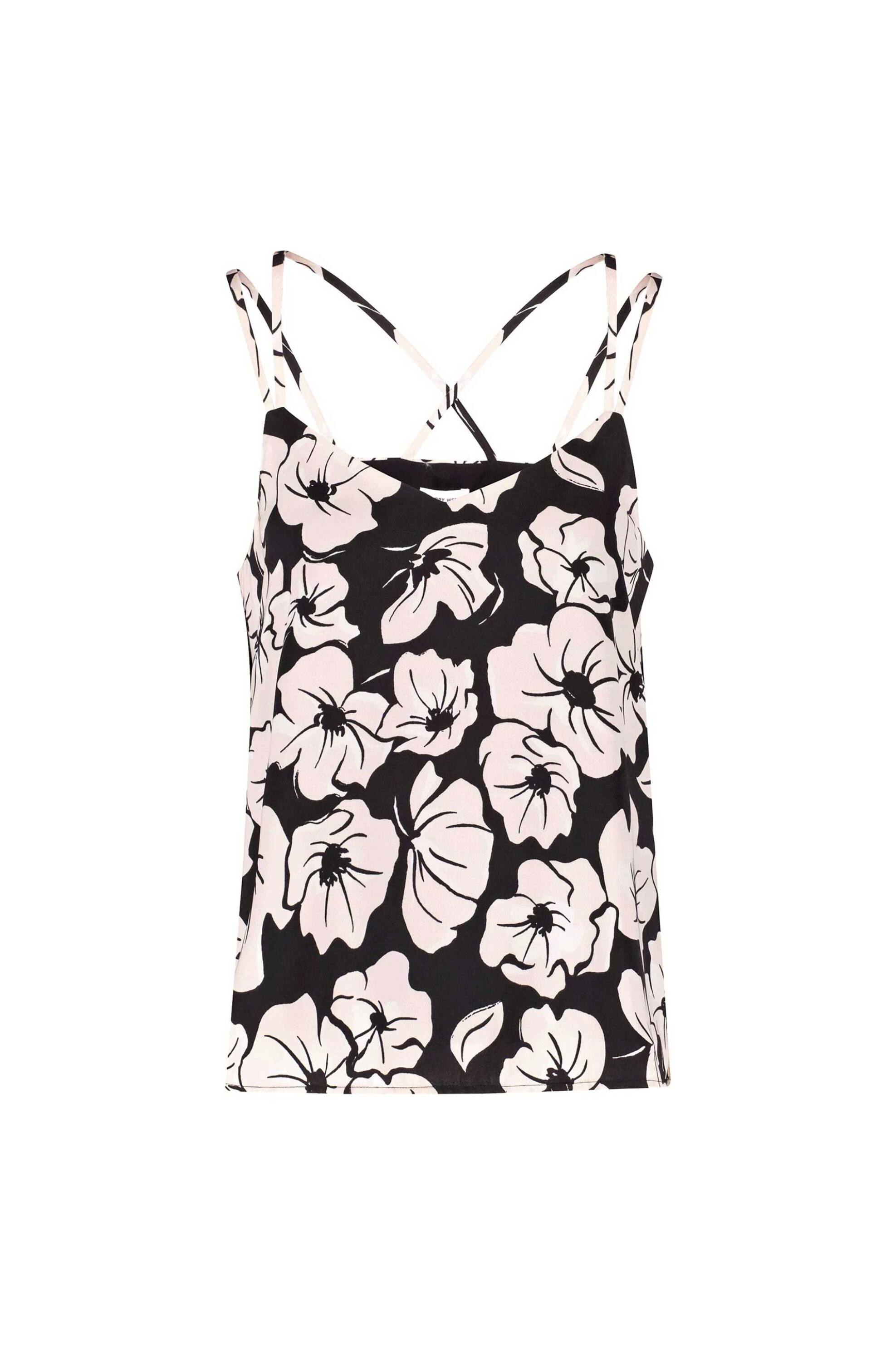 Gerry Weber γυναικείο τοπ με floral print - 360022-31411 Εκρού φωτογραφία