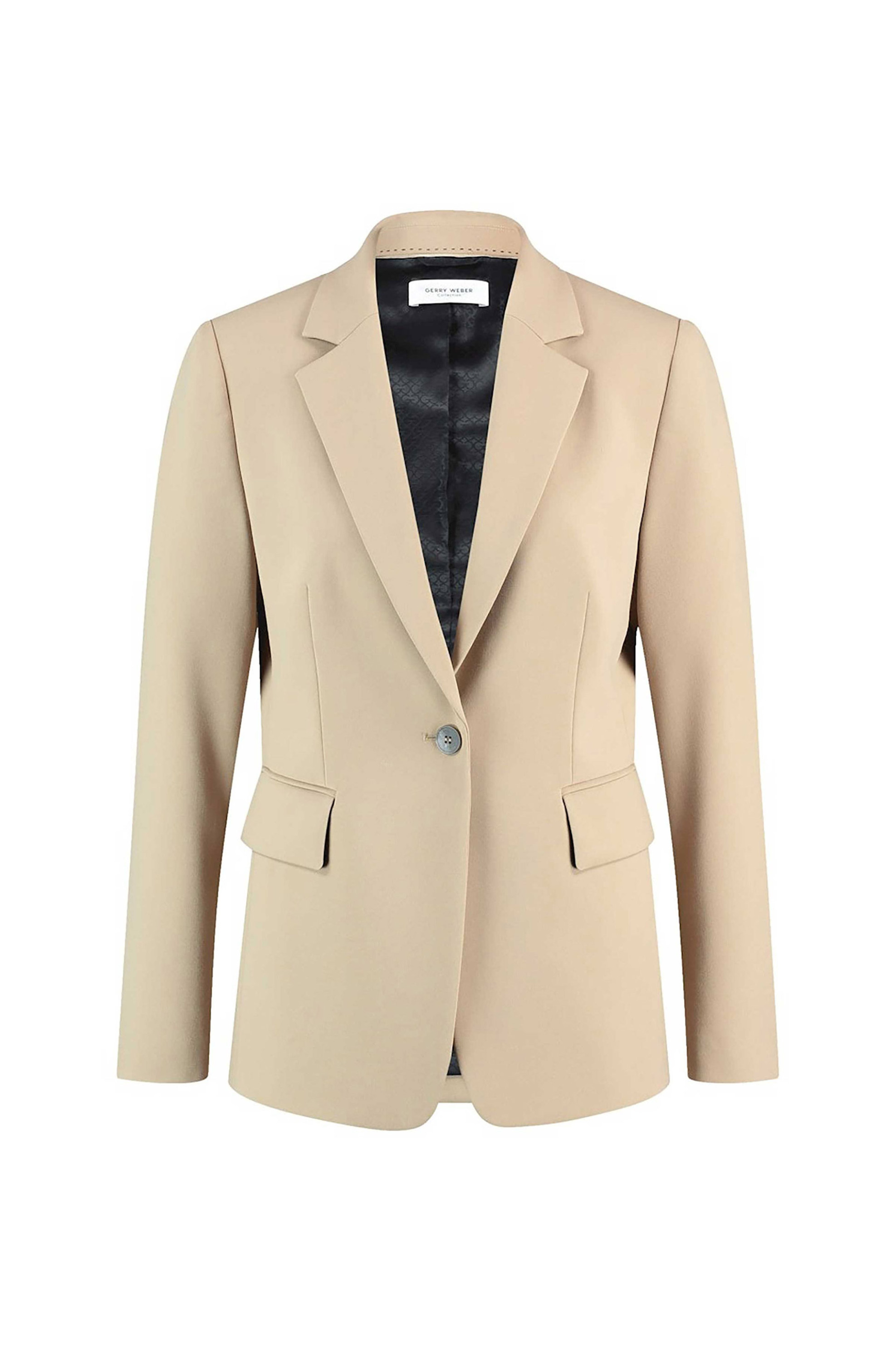 Gerry Weber γυναικείο σακάκι μονόχρωμο - 430043-31259 Μπεζ