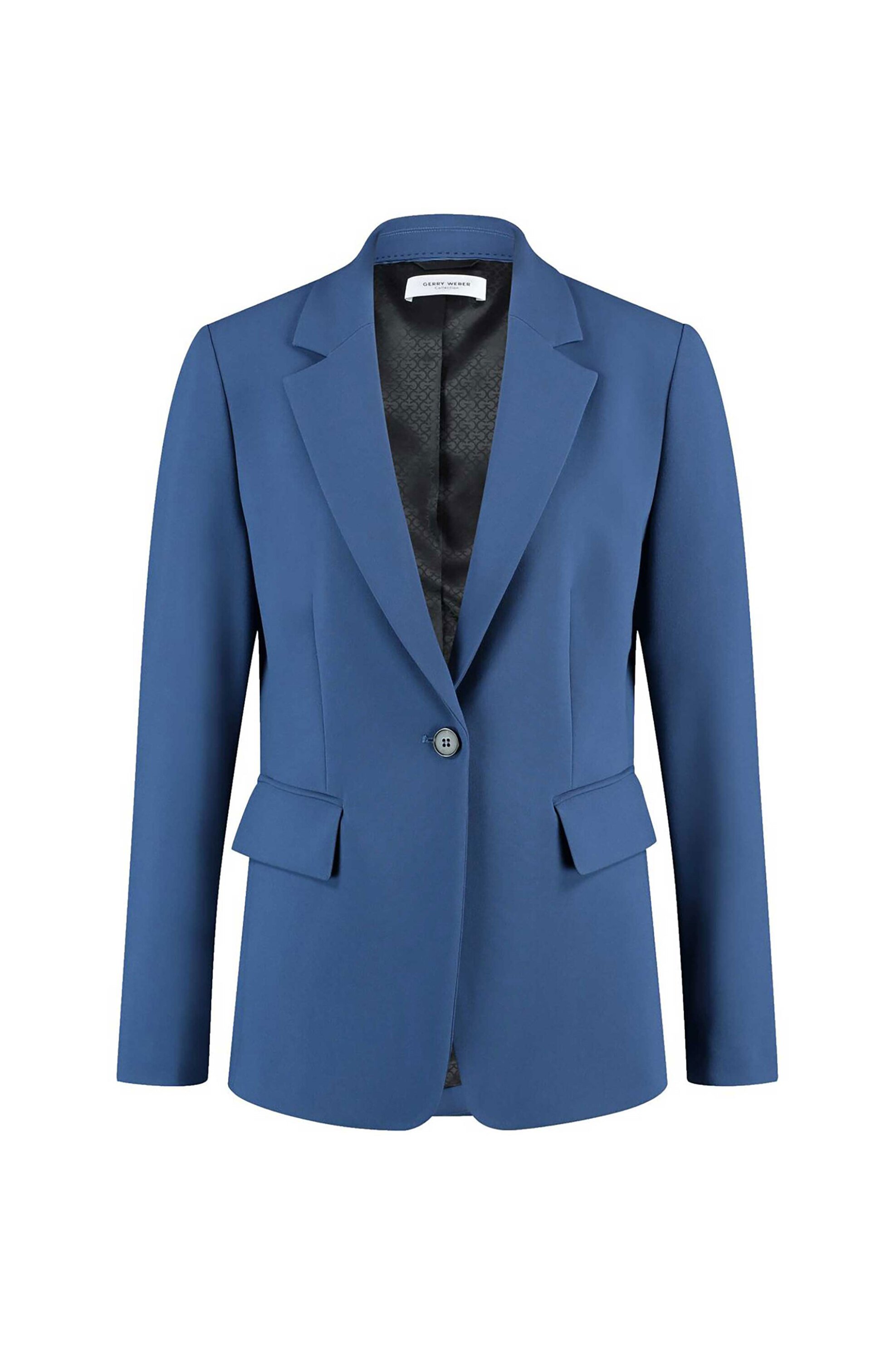Gerry Weber γυναικείο σακάκι μονόχρωμο - 430043-31259 Μπλε Σκούρο