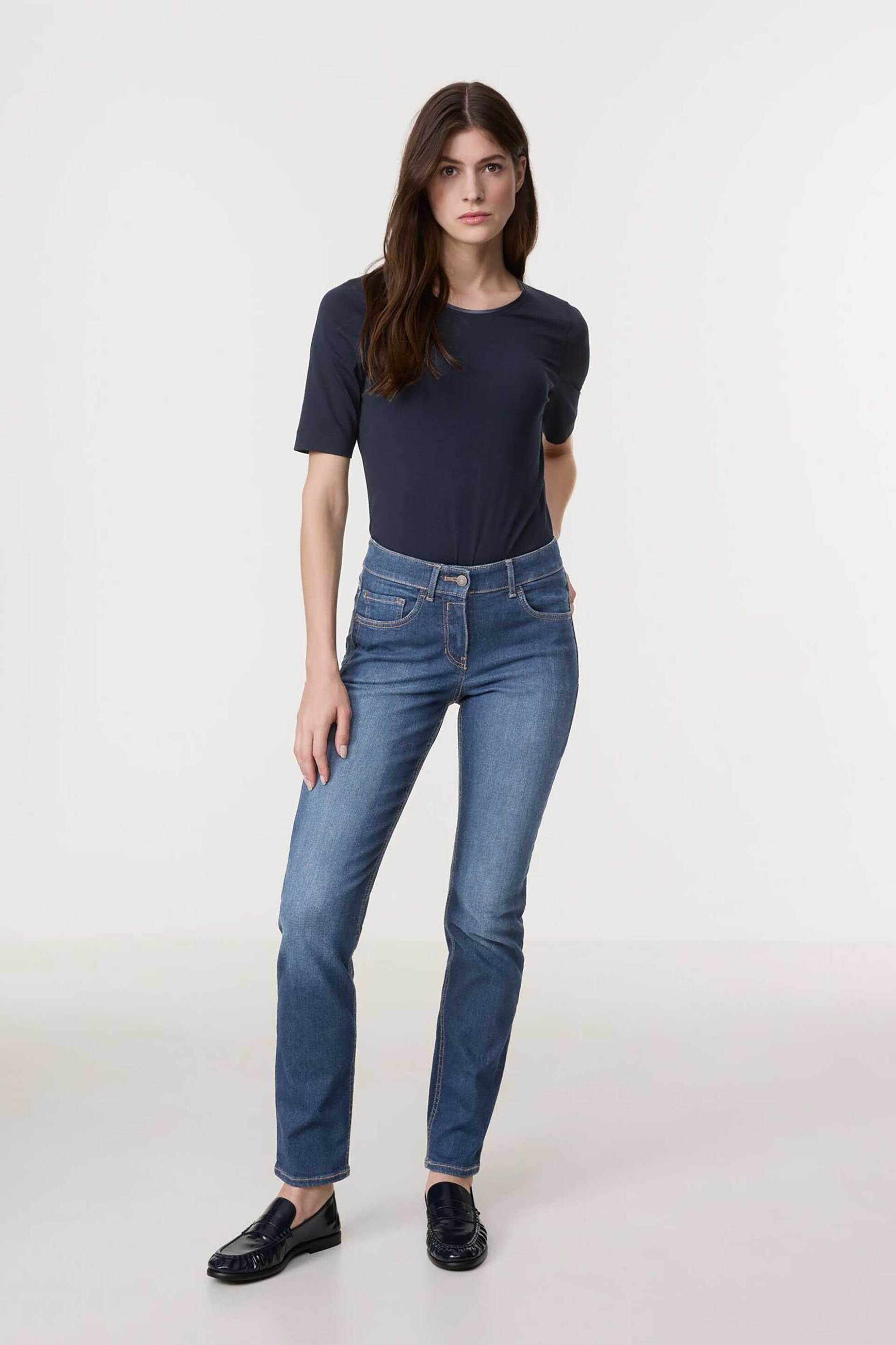 GERRY WEBER Gerry Weber γυναικείο τζιν παντελόνι Slim Fit - 925051-66869 Μπλε