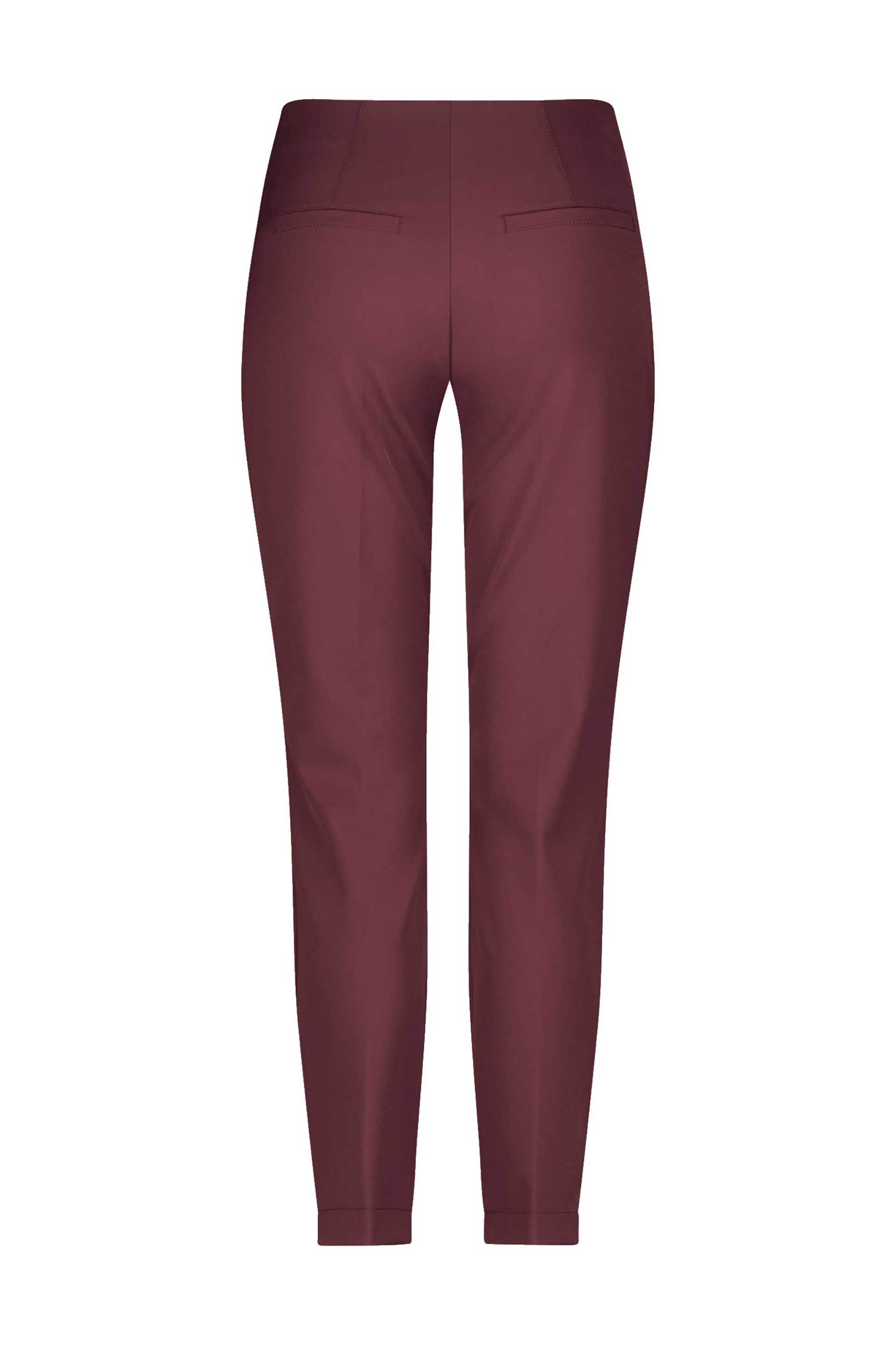 Gerry Weber γυναικείο μονόχρωμο παντελόνι cropped Skinny Fit - 925069-66299 Μπορντό φωτογραφία