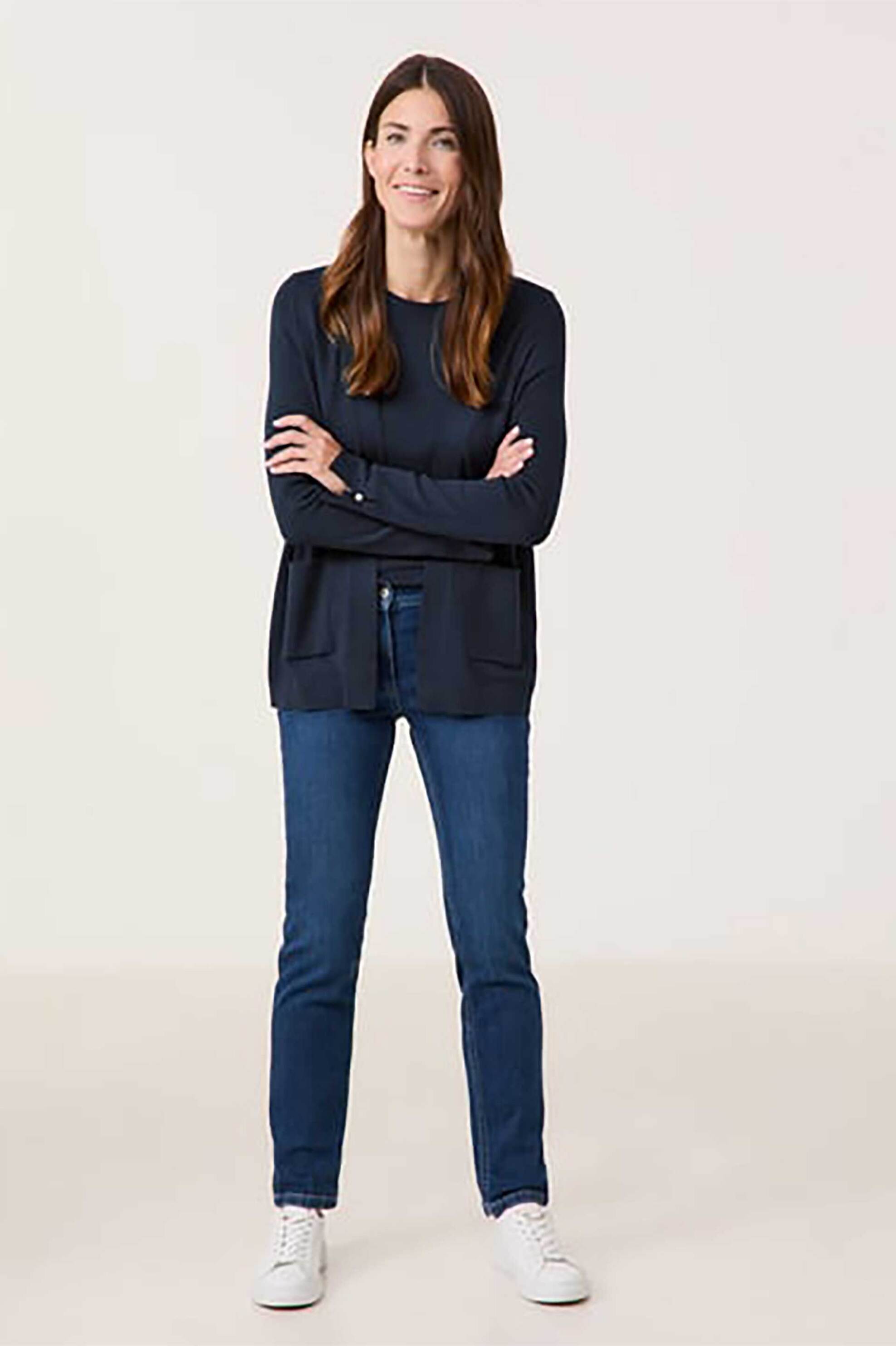 Gerry Weber γυναικεία πλεκτή ζακέτα μονόχρωμη | 38