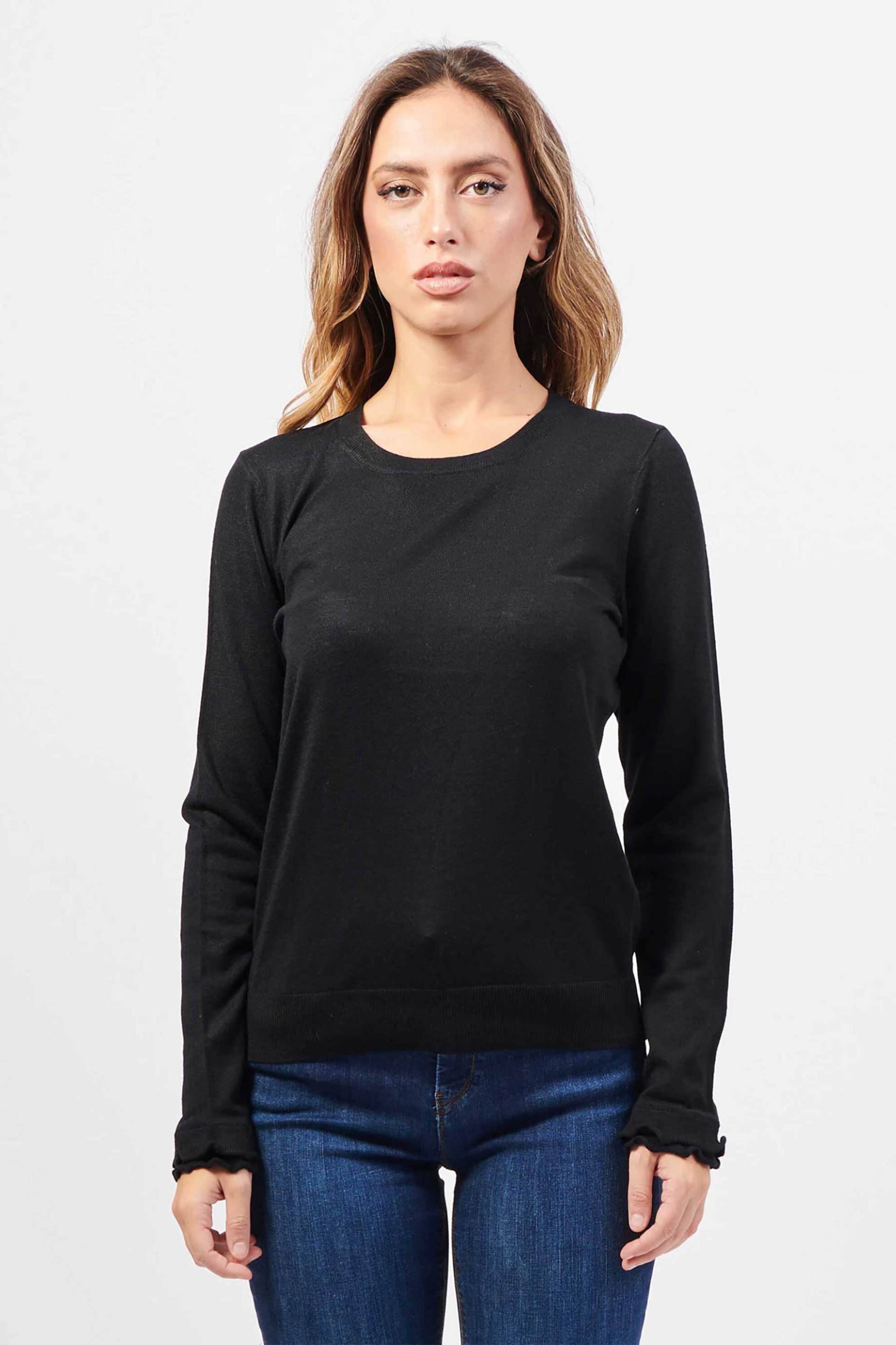 Gerry Weber γυναικεία μπλούζα μονόχρωμη - 471006-35701 Μαύρο