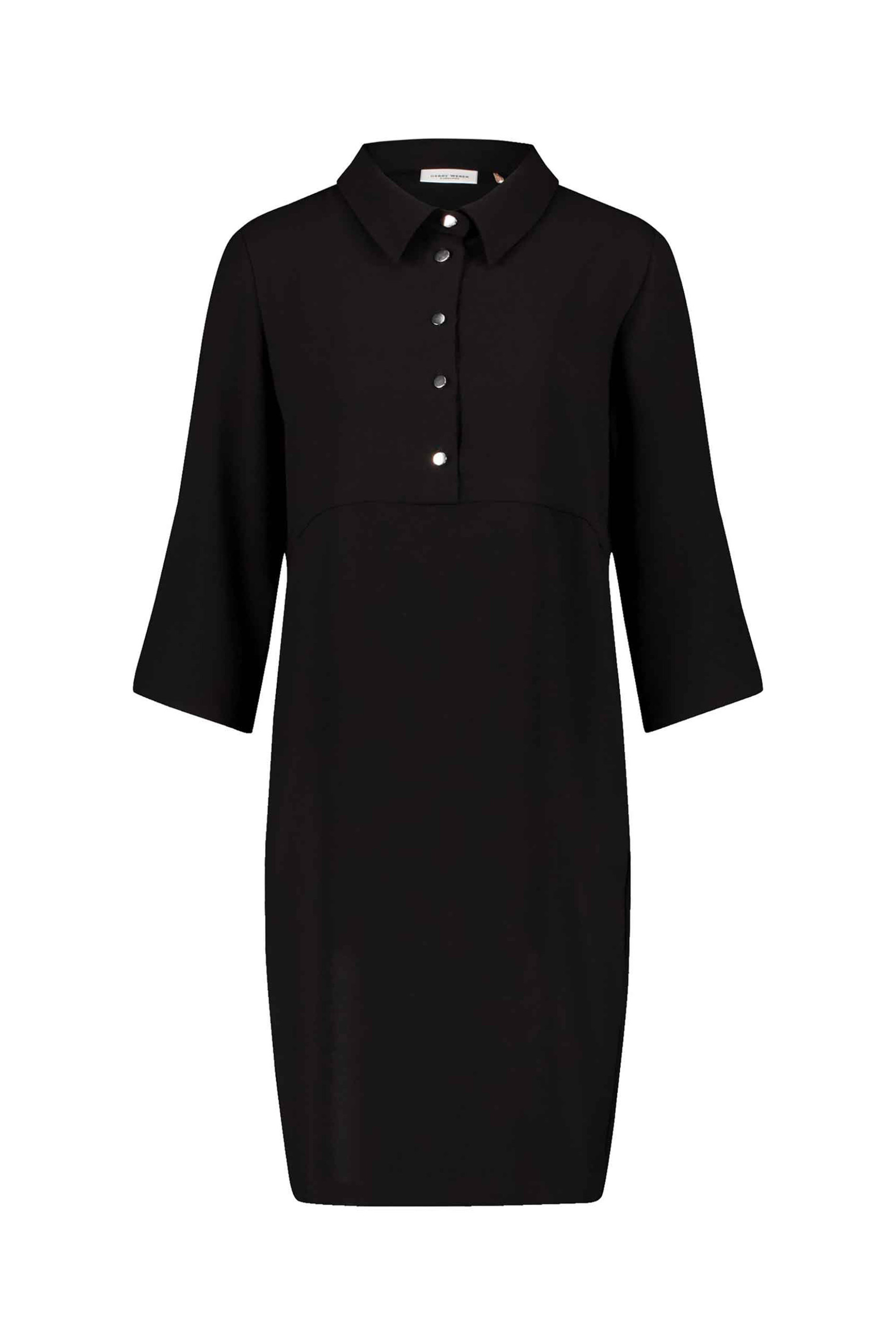 Gerry Weber γυναικείο mini φόρεμα με πόλο γιακά - 480012-31512 Μαύρο