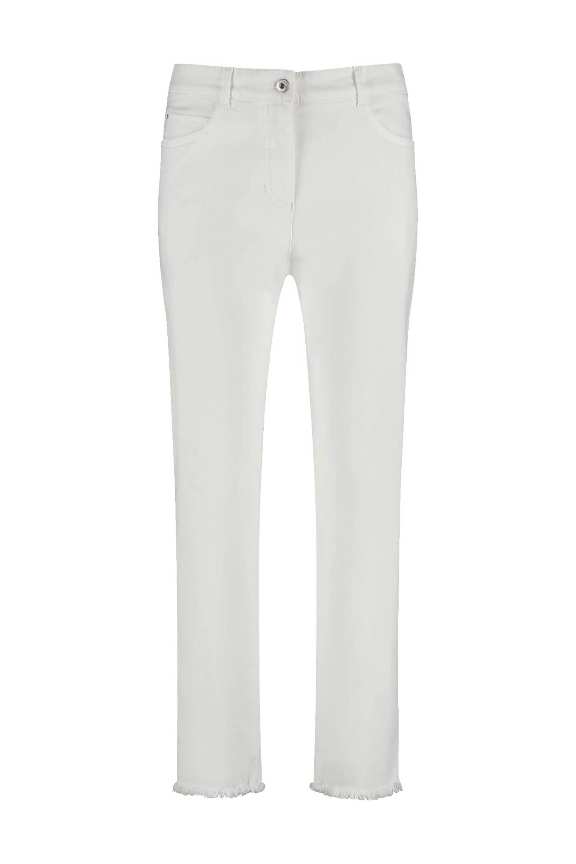 GERRY WEBER Gerry Weber γυναικείο παντελόνι cropped - 520029-31634 Λευκό
