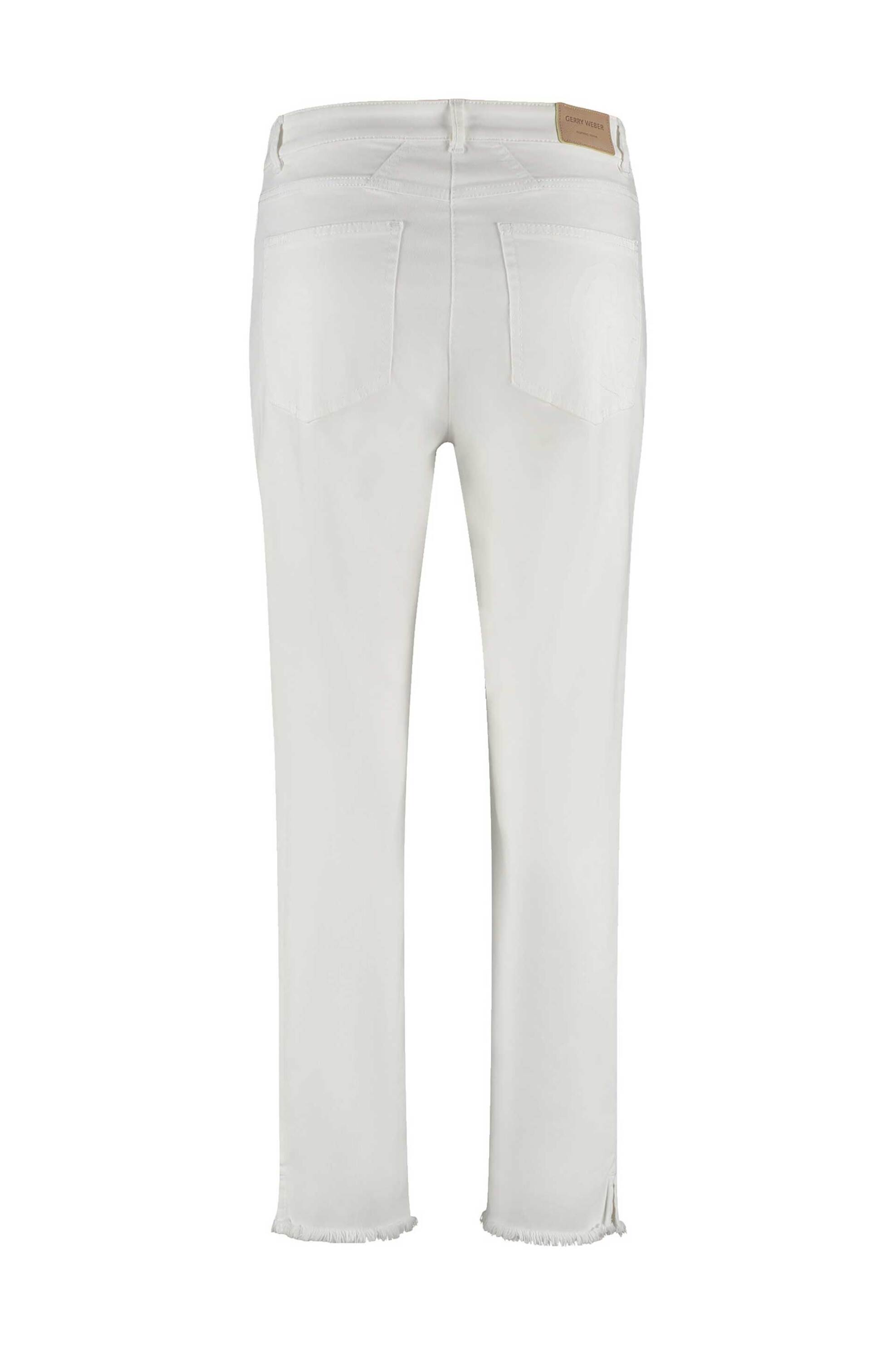 GERRY WEBER Gerry Weber γυναικείο παντελόνι cropped - 520029-31634 Λευκό - 2