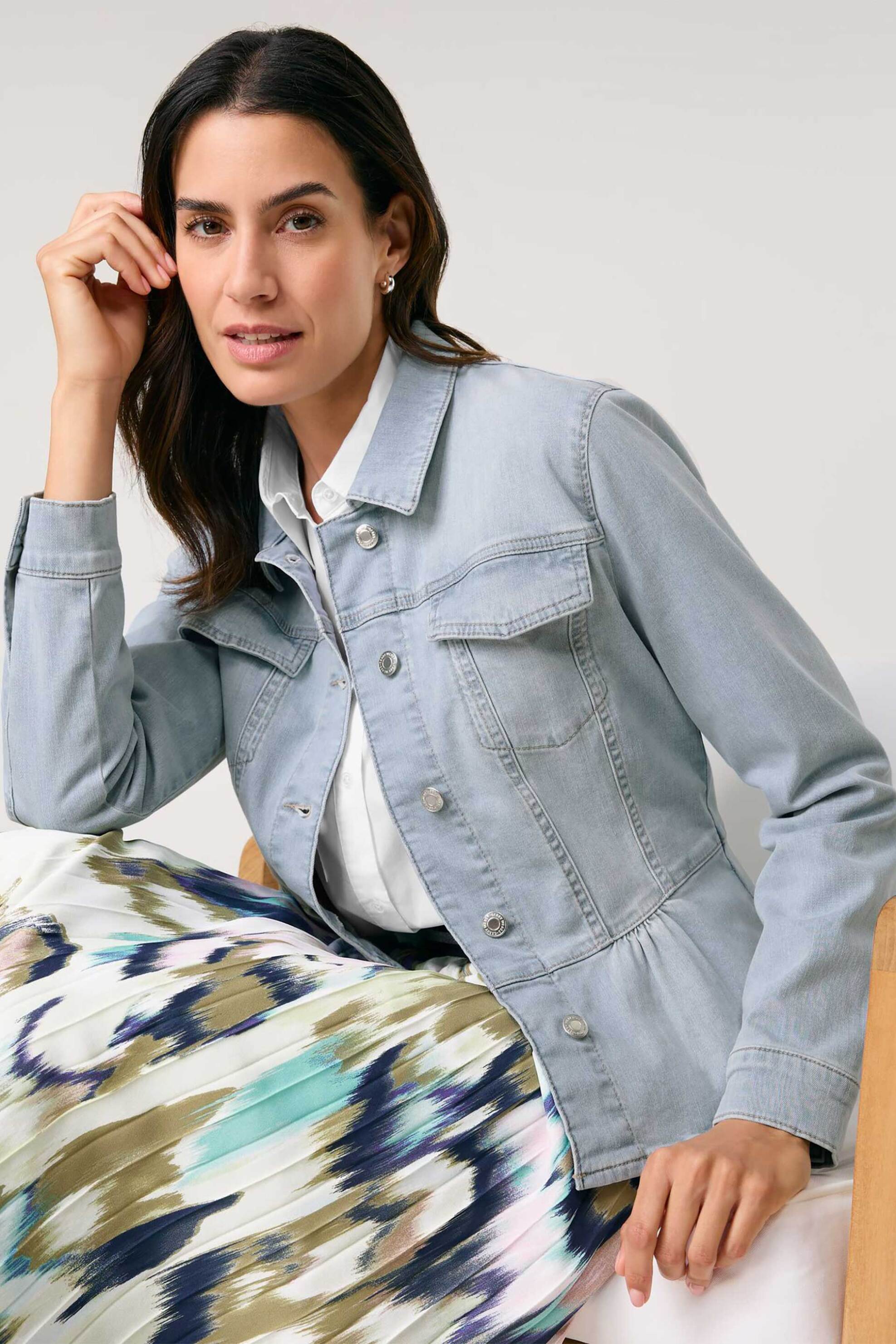 Gerry Weber γυναικείο denim jacket - 530031-31636 Μπλε Ανοιχτό φωτογραφία