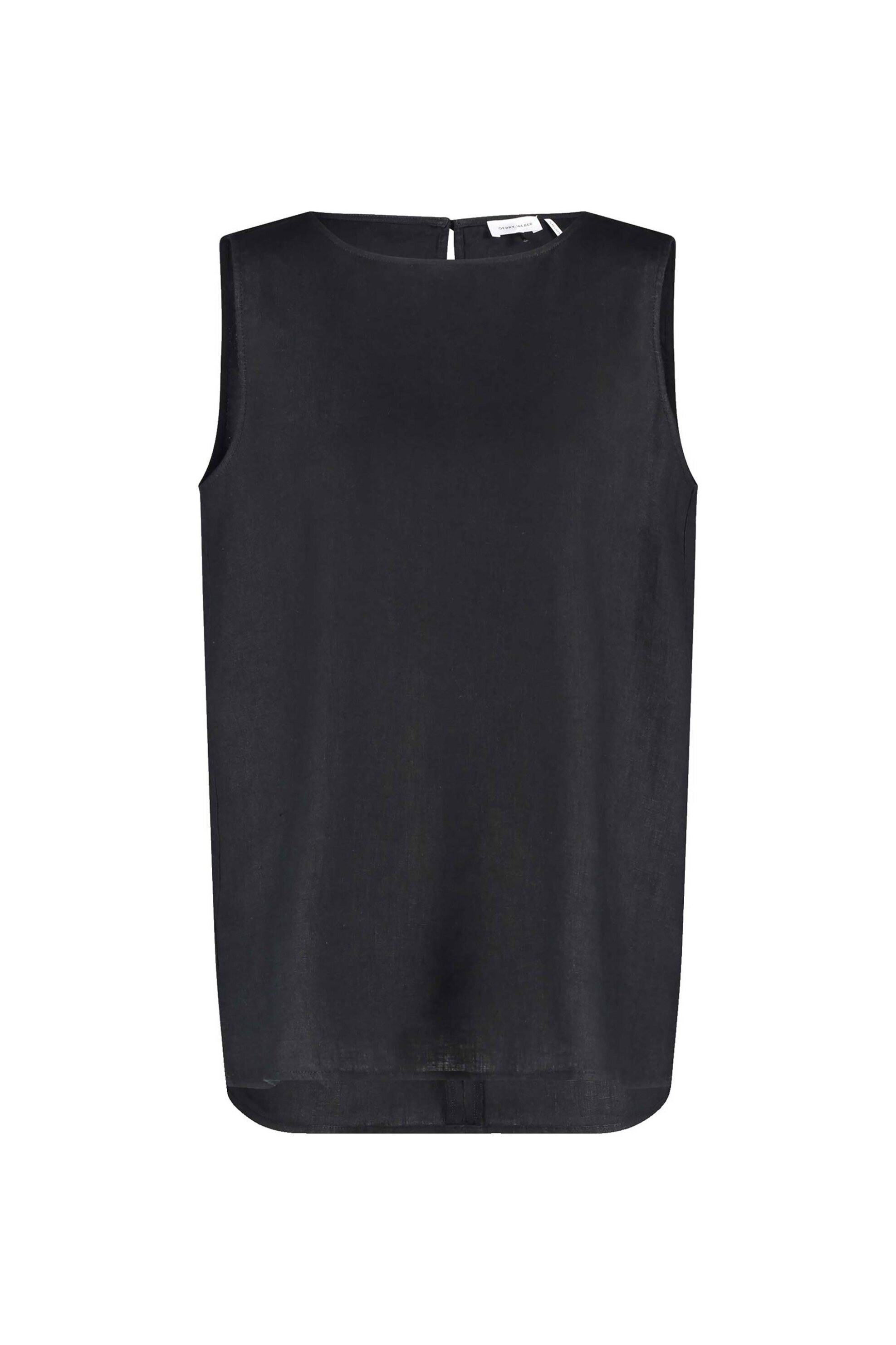 Gerry Weber γυναικεία μπλούζα αμάνικη από λινό - 560127-31235 Μαύρο