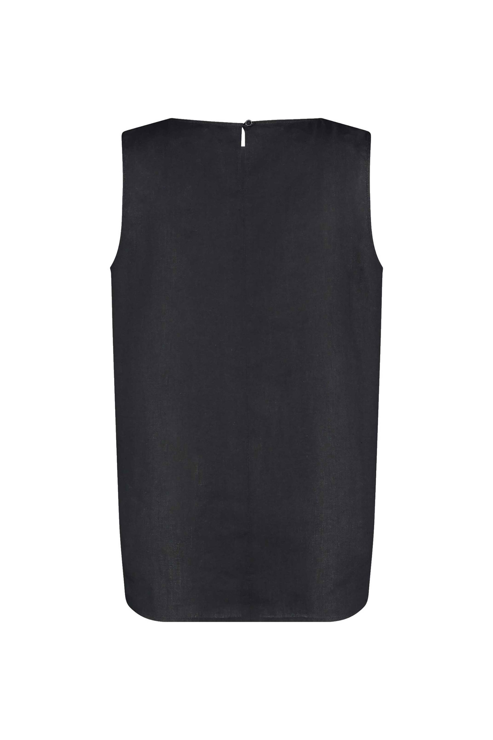 GERRY WEBER Gerry Weber γυναικεία μπλούζα αμάνικη από λινό - 560127-31235 Μαύρο - 2