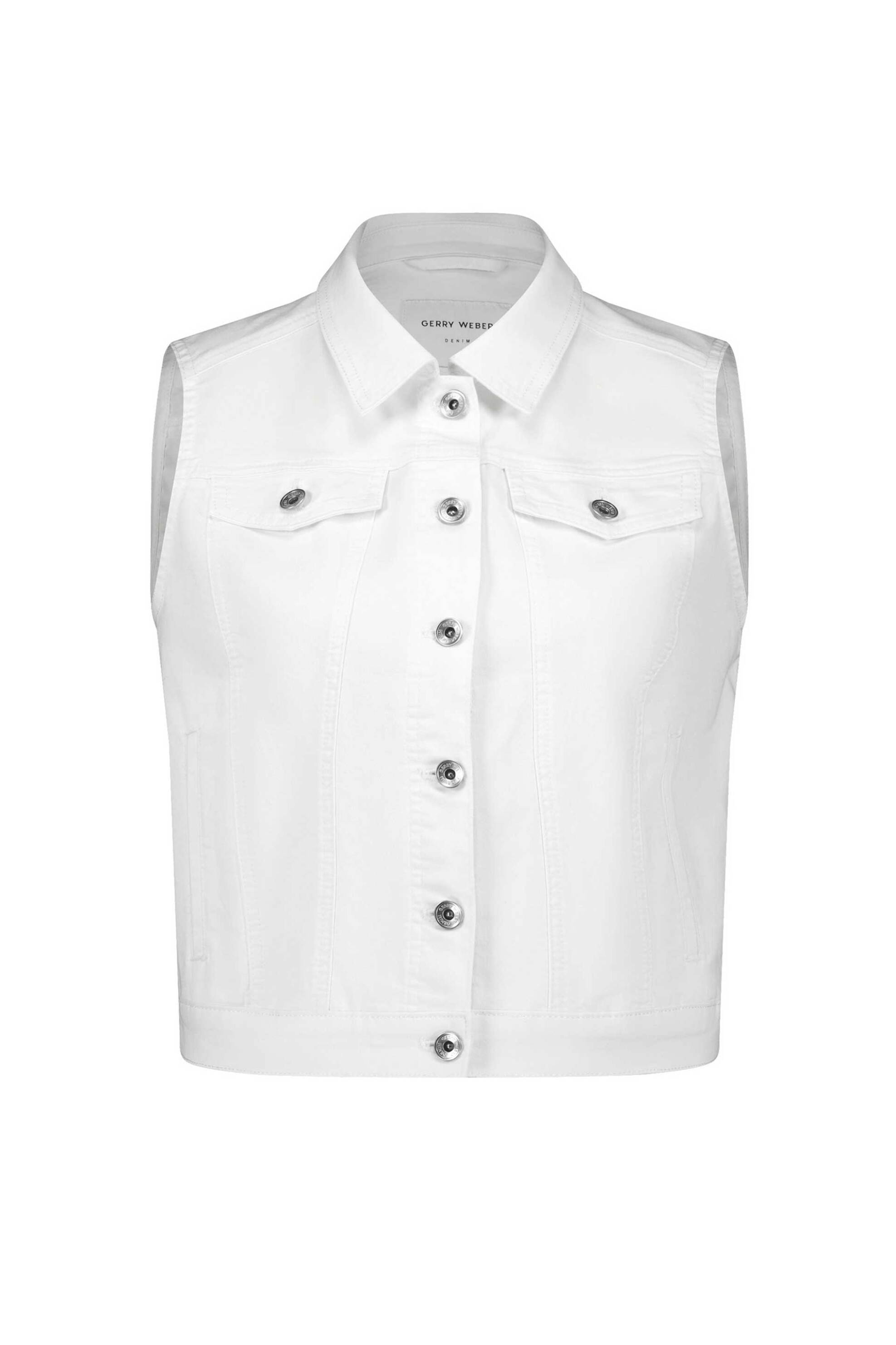 GERRY WEBER Gerry Weber γυναικείο αμάνικο jacket με τσέπες - 540398-66295 Λευκό