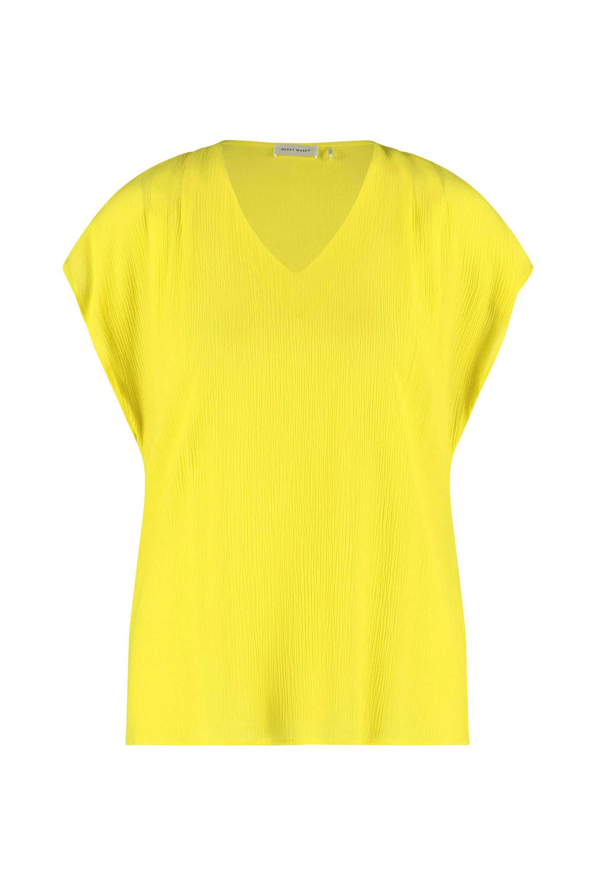 Gerry Weber γυναικεία μπλούζα structured με V - 560102-31489 Κίτρινο