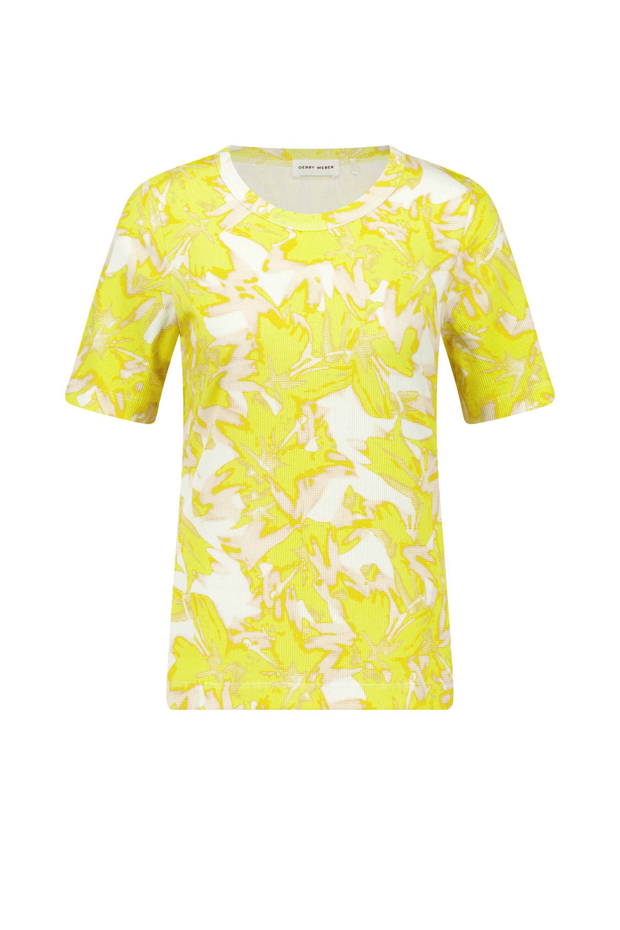 Gerry Weber γυναικείο T-shirt με all-over print - 570325-35054 Κίτρινο