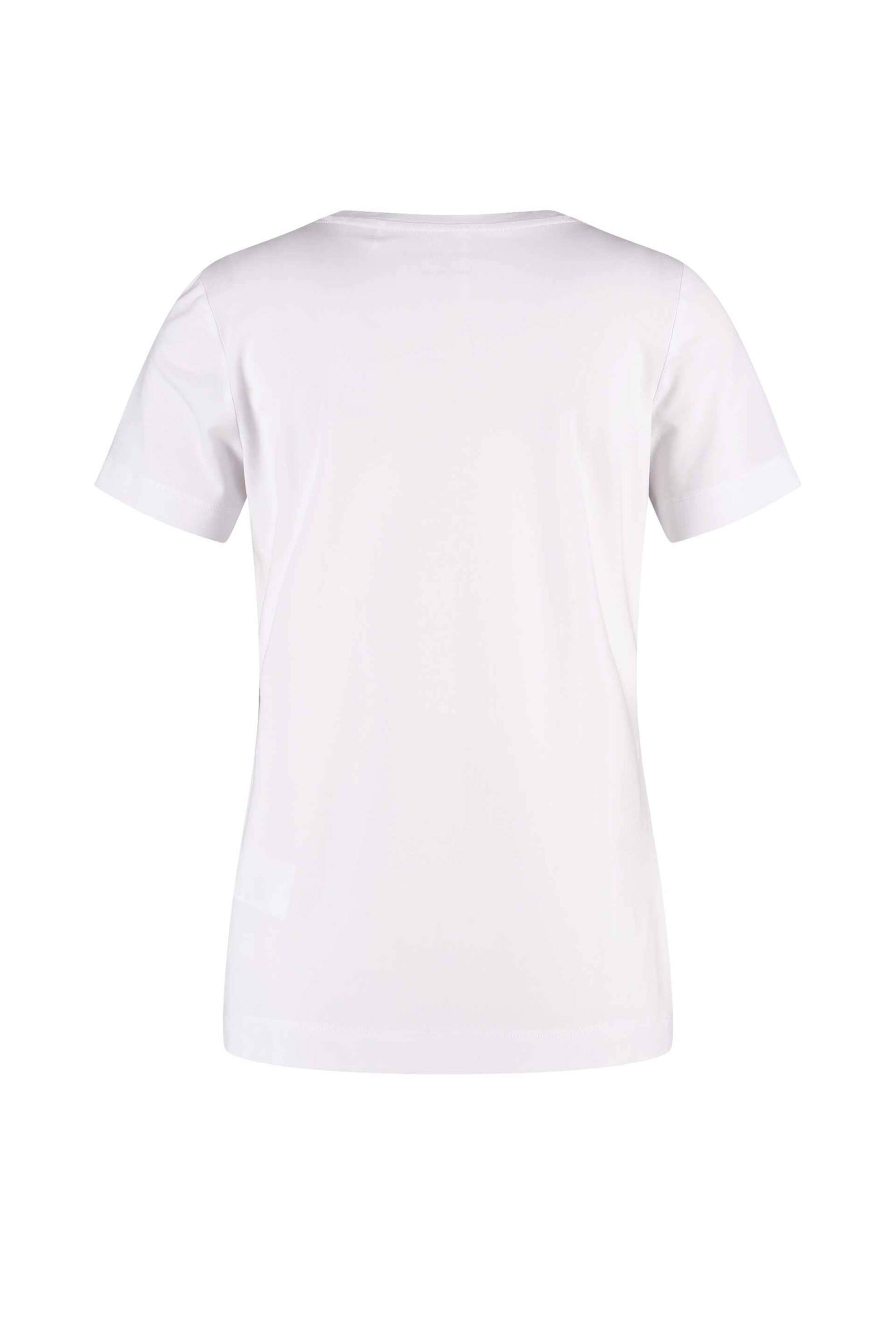 GERRY WEBER Gerry Weber γυναικείο T-shirt με print και μεταλλικές ίνες - 570345-35010 Λευκό - 2
