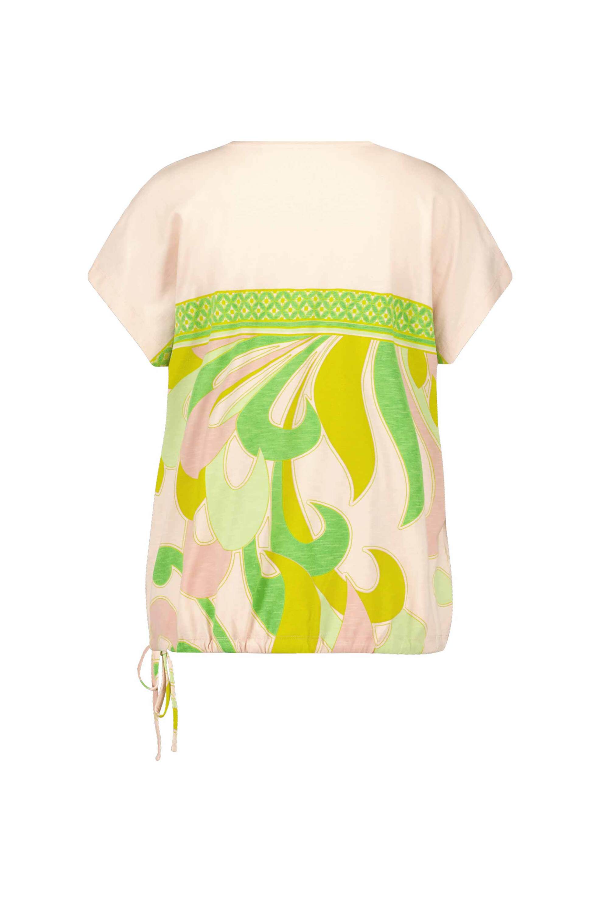 GERRY WEBER Gerry Weber γυναικεία μπλούζα με print και δέσιμο στο κάτω μέρος - 570372-35029 Πράσινο - 2