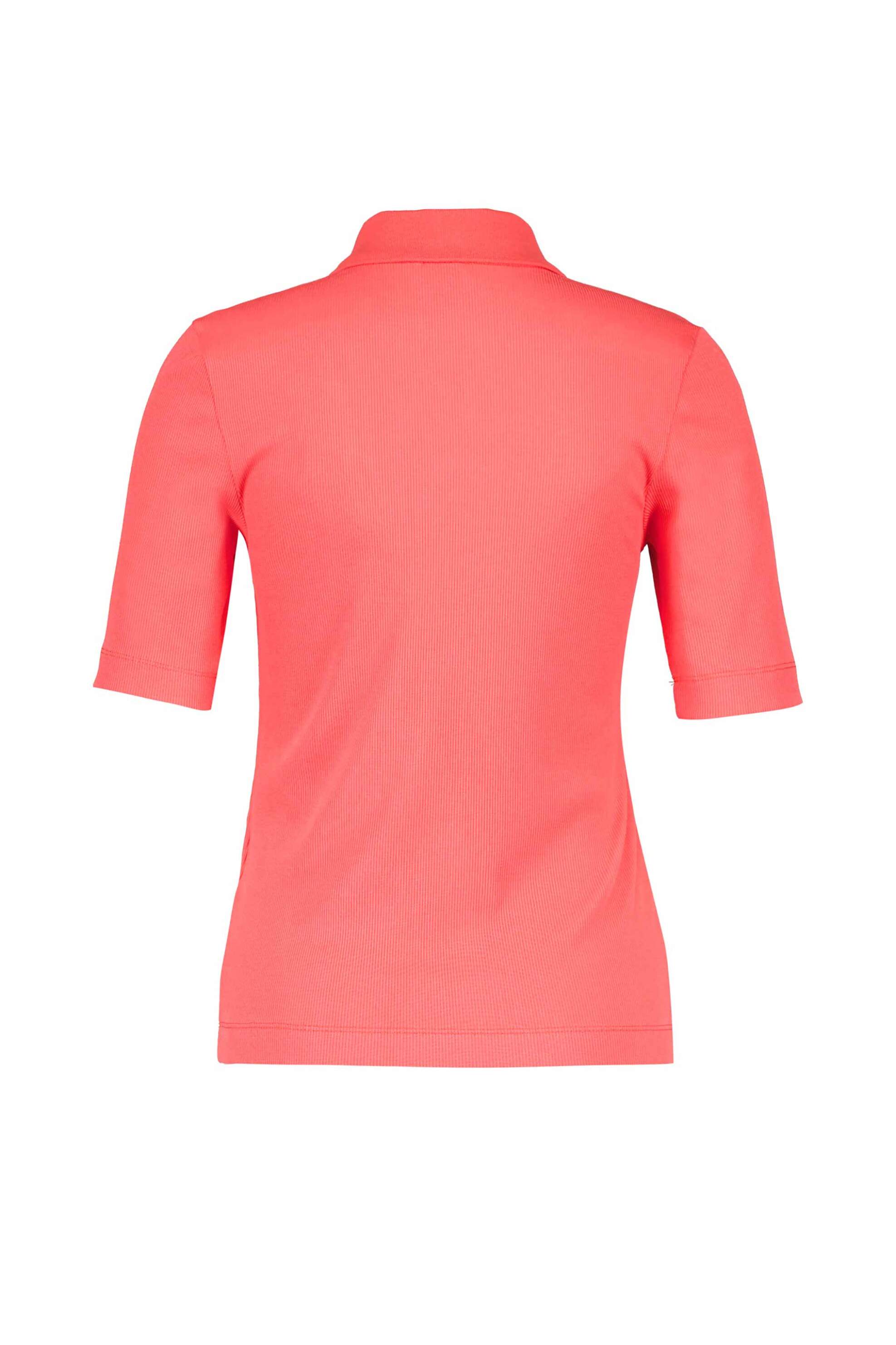 GERRY WEBER Gerry Weber γυναικεία μπλούζα πόλο κοντομάνικη ribbed - 570382-35054 Κοραλί - 2