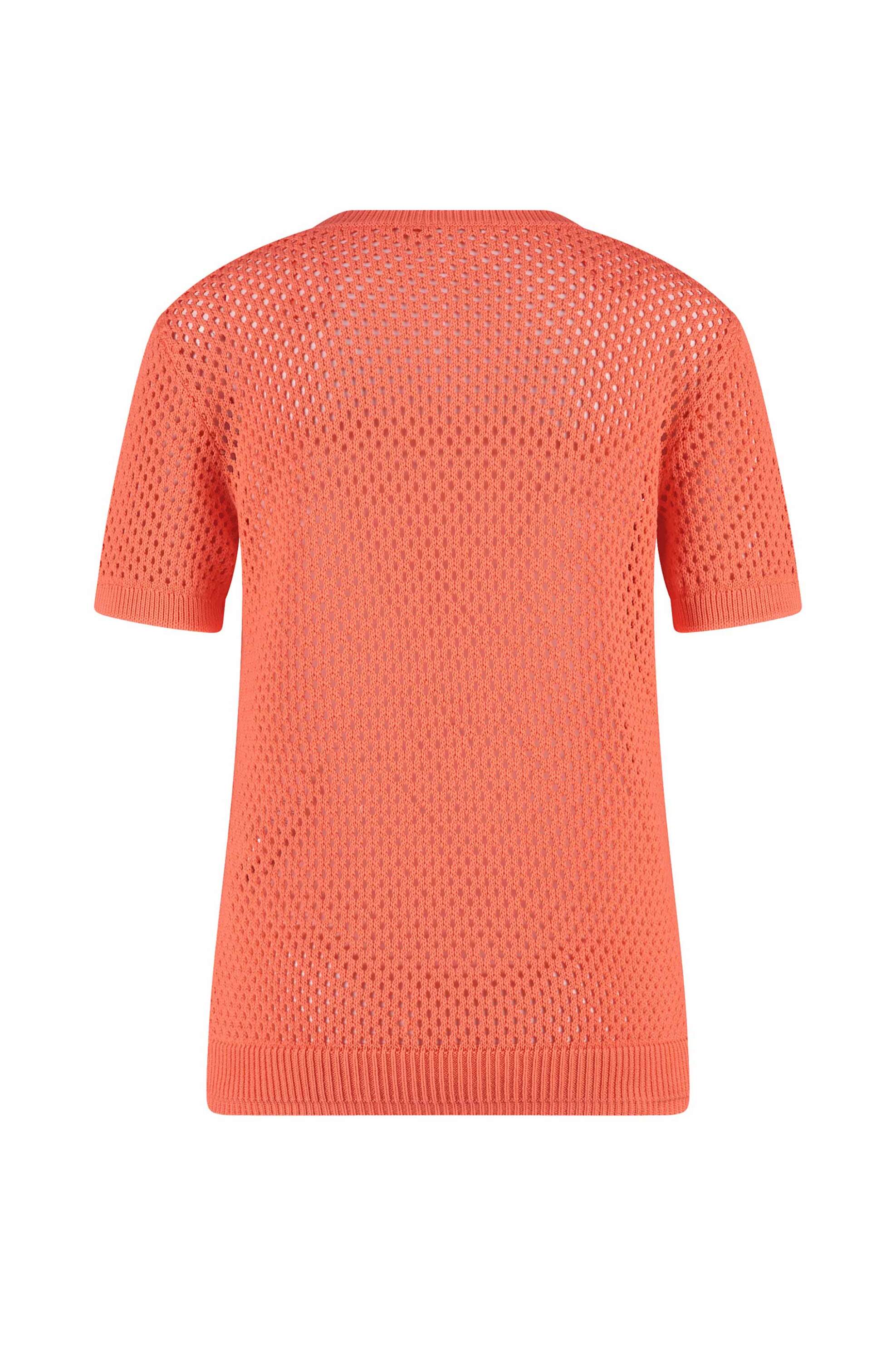 GERRY WEBER Gerry Weber γυναικεία πλεκτή μπλούζα με διάτρητο σχέδιο - 571068-35748 Πορτοκαλί - 2