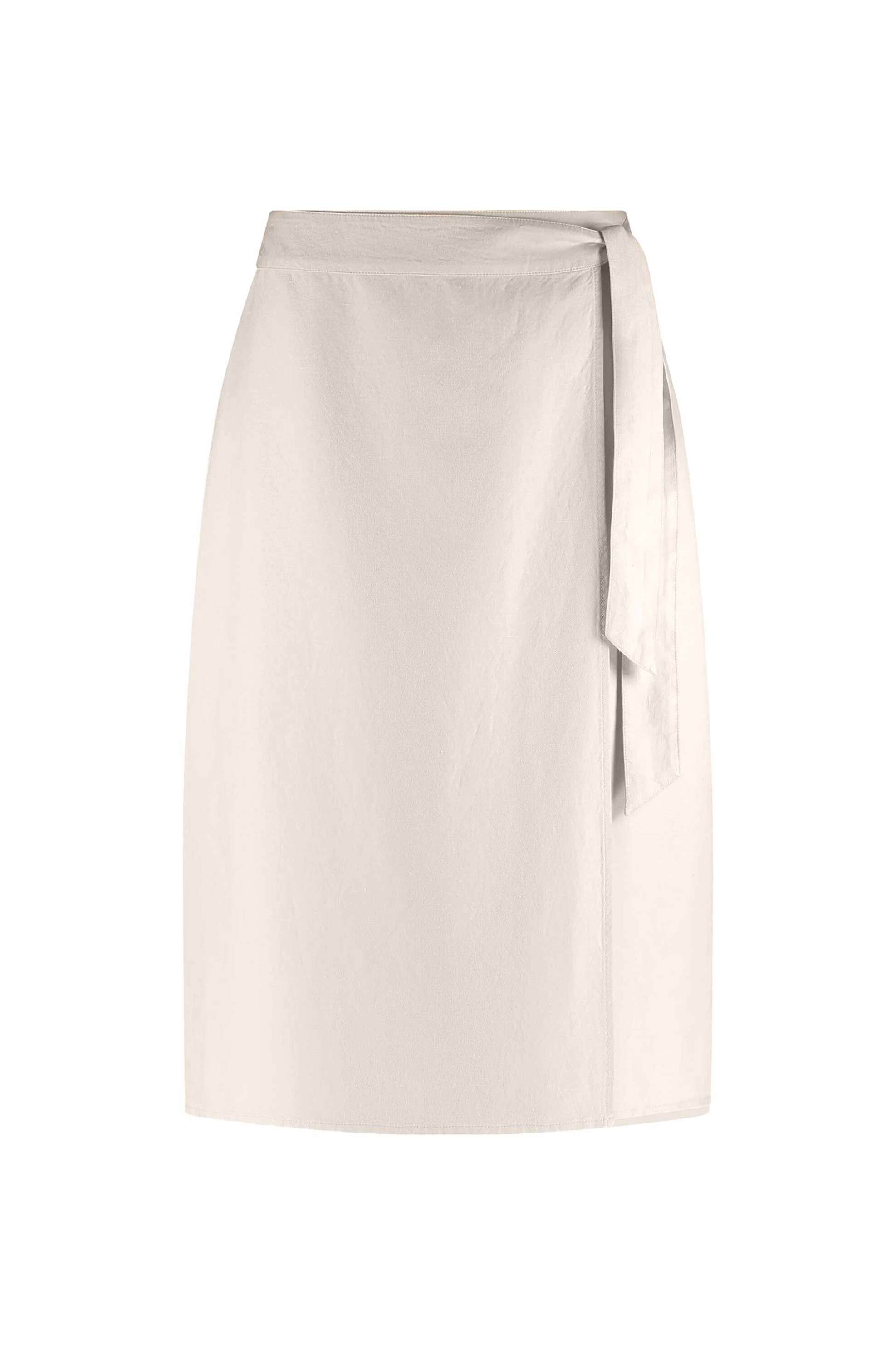 Gerry Weber γυναικεία midi φούστα με δέσιμο στο πλάι - 510017-31256 Μπεζ