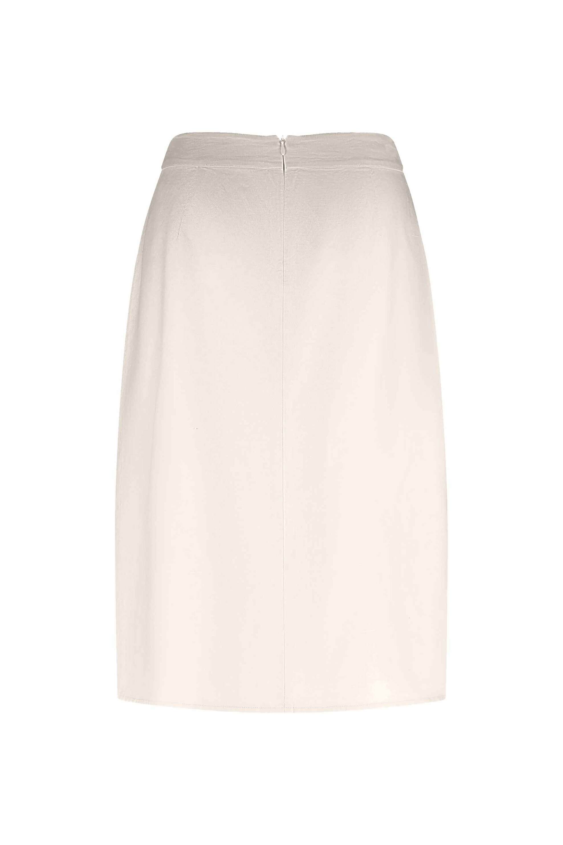 Gerry Weber γυναικεία midi φούστα με δέσιμο στο πλάι - 510017-31256 Μπεζ