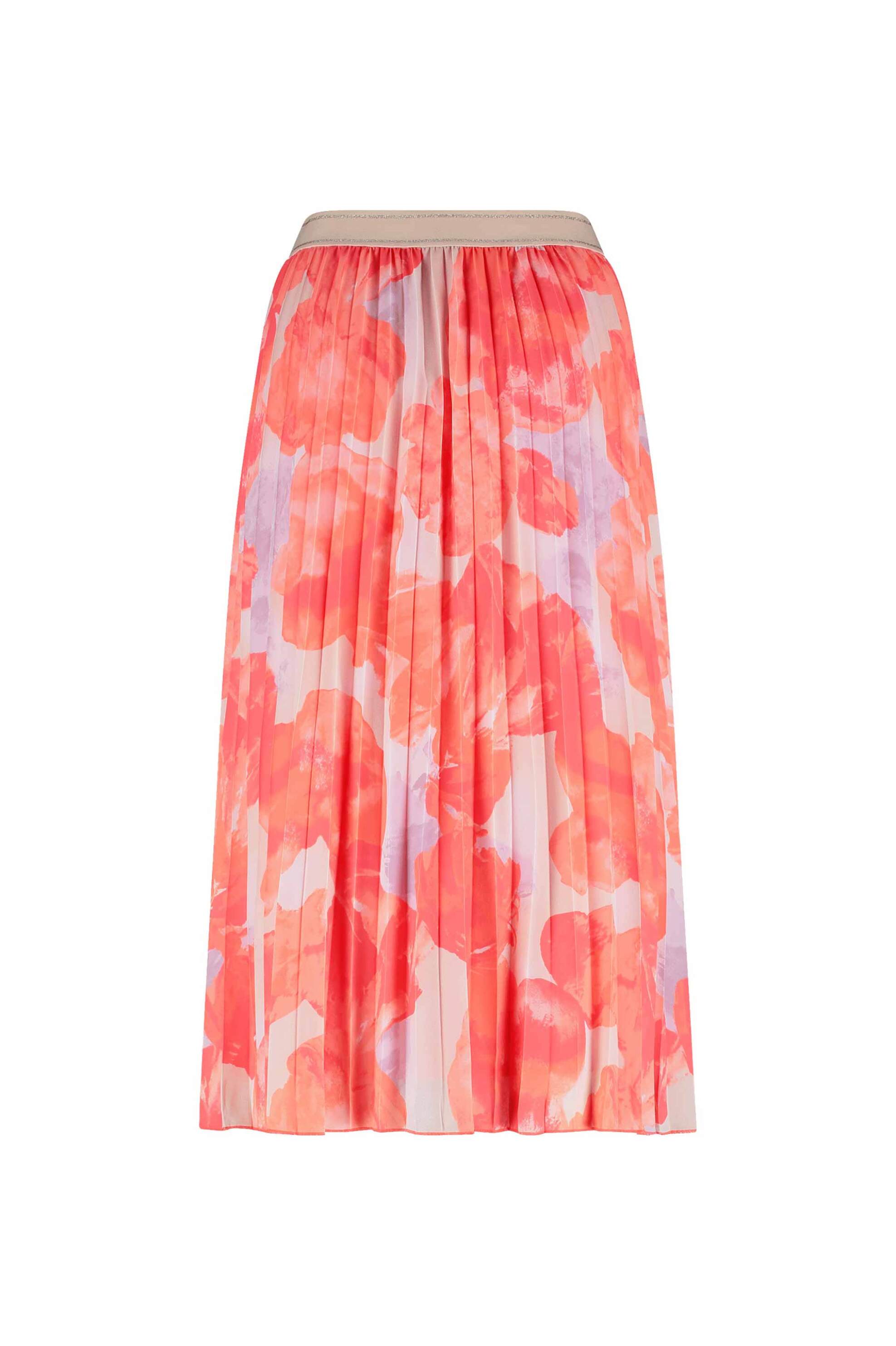 GERRY WEBER Gerry Weber γυναικεία maxi φούστα πλισέ με all-over print - 510021-31535 Πορτοκαλί - 2