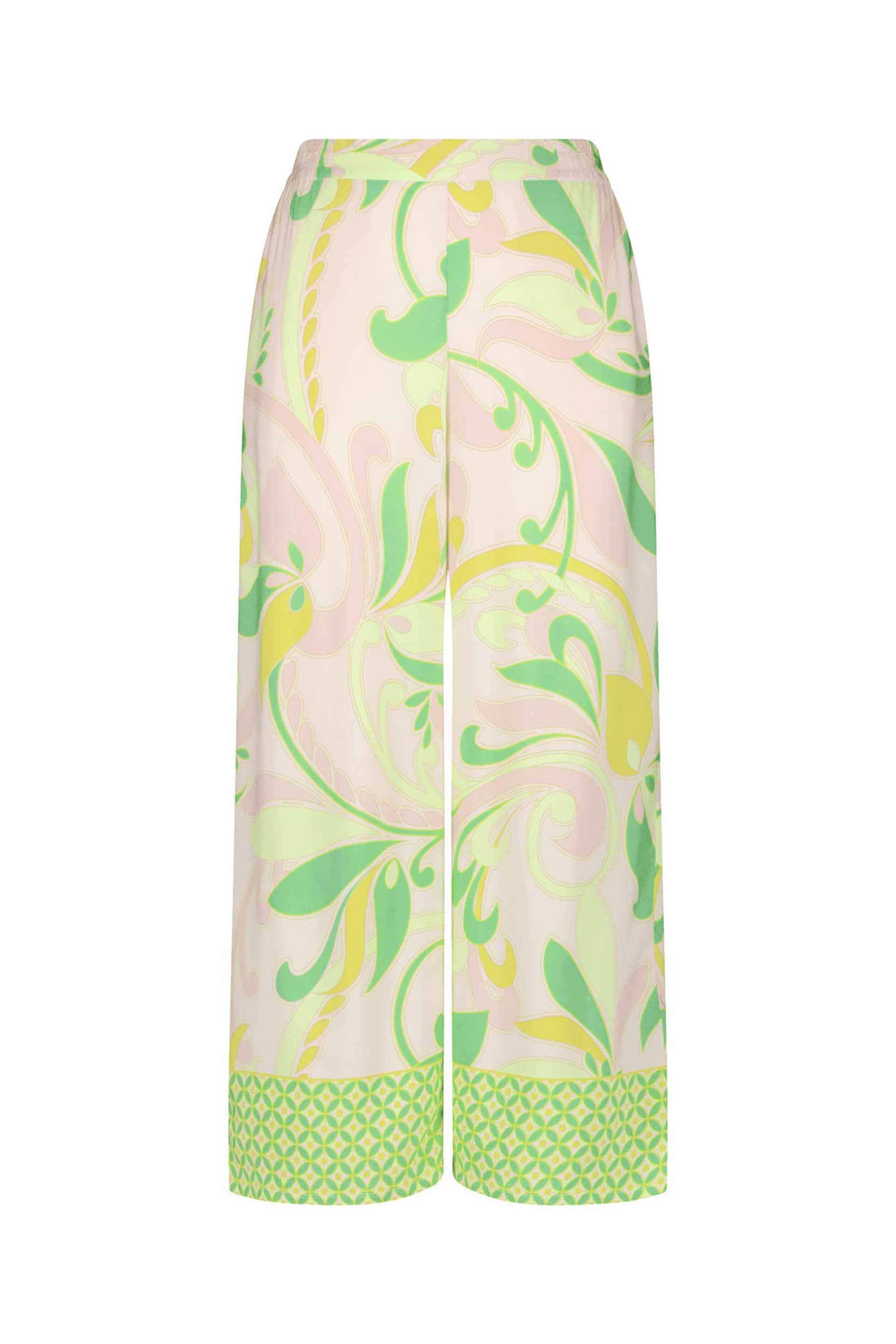Gerry Weber γυναικείο παντελόνι με all-over print - 520062-31260 Πράσινο Ανοιχτό