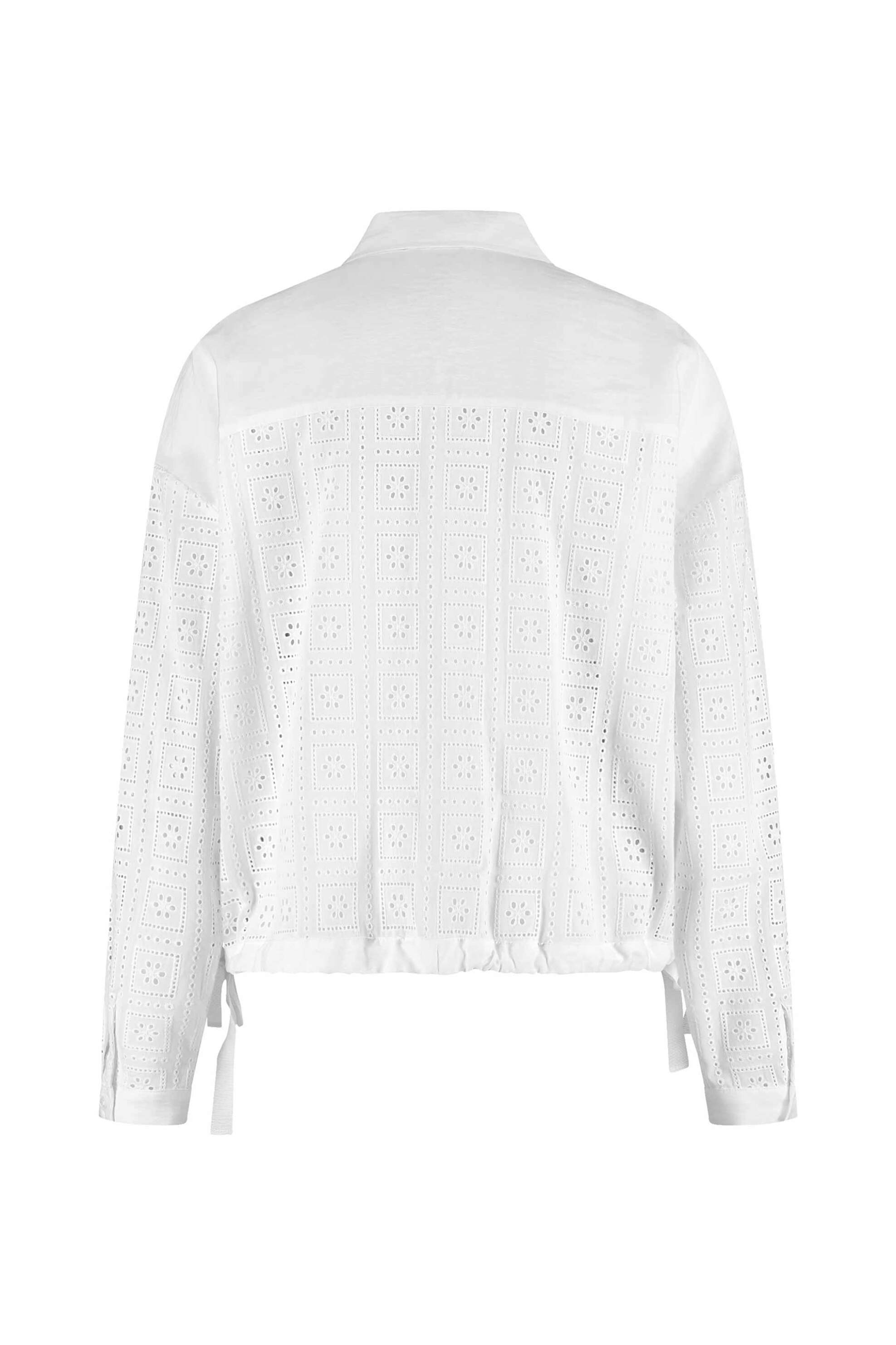 GERRY WEBER Gerry Weber γυναικείο πουκάμισο με διάτρητο κεντητό σχέδιο και τσέπες - 560113-31494 Λευκό - 2