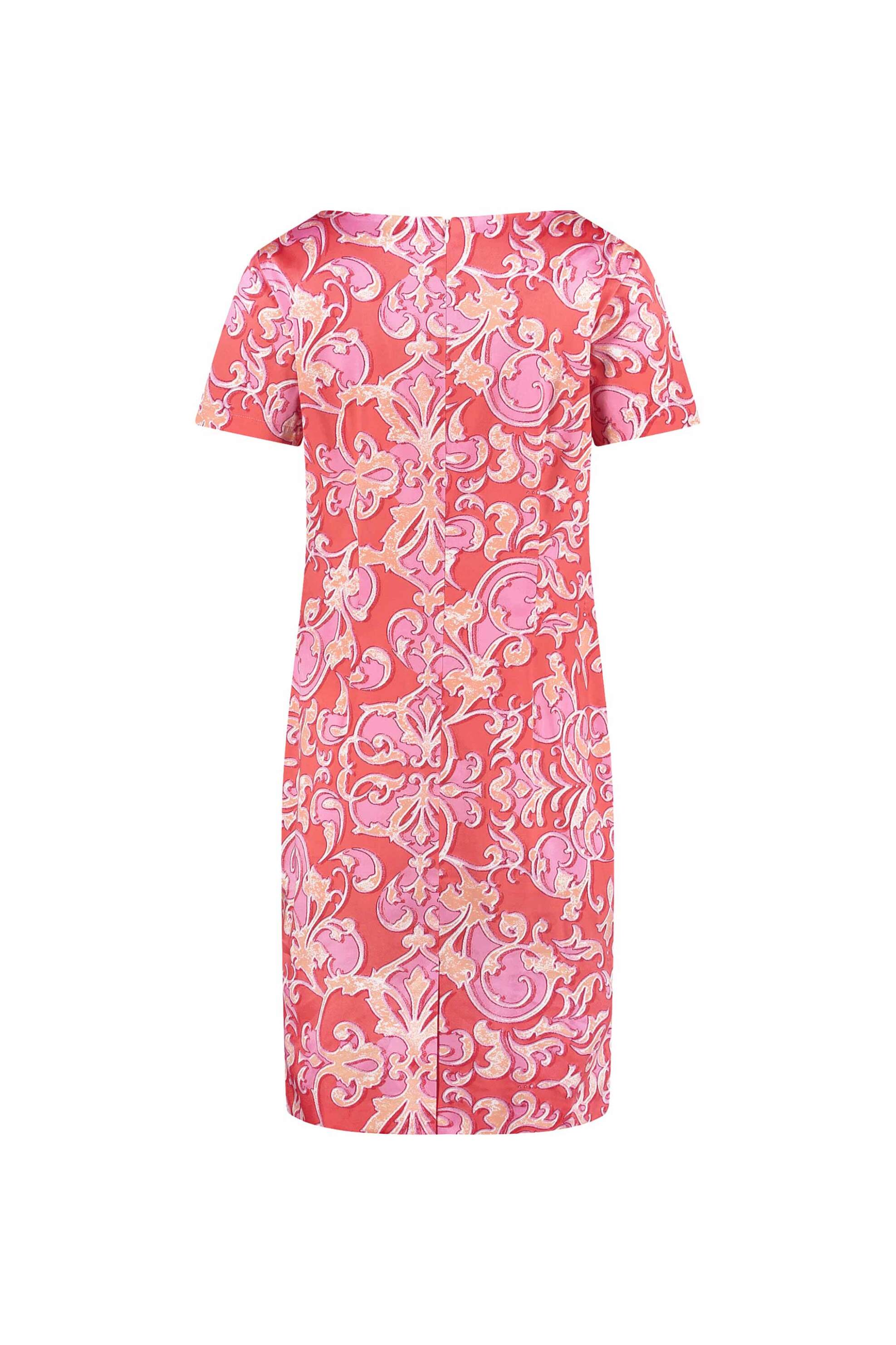 Gerry Weber γυναικείο midi φόρεμα με all-over print - 580075-31529 Ροζ