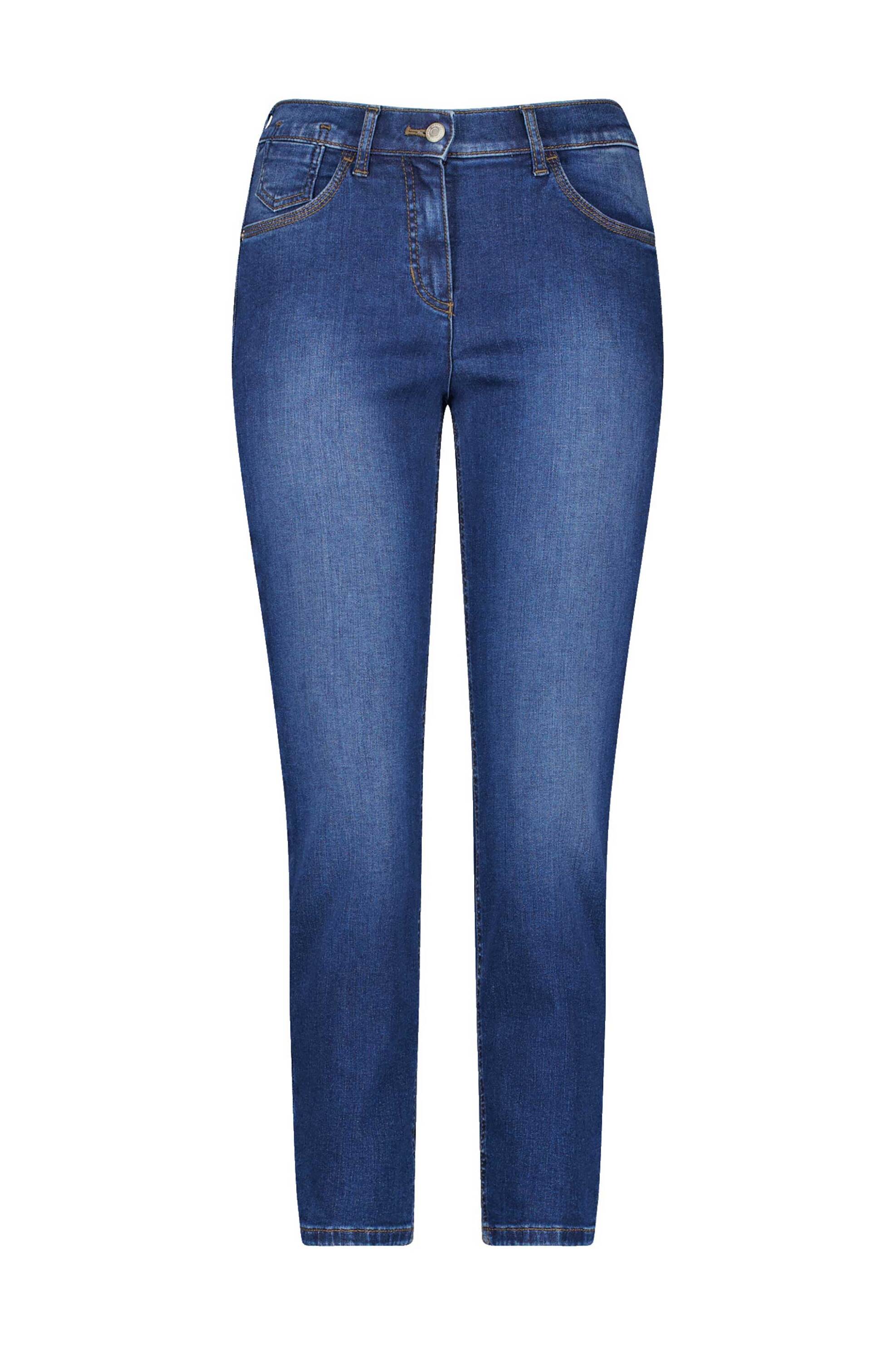 Gerry Weber γυναικείο τζιν παντελόνι Slim Fit cropped - 922005-66869 Denim Blue