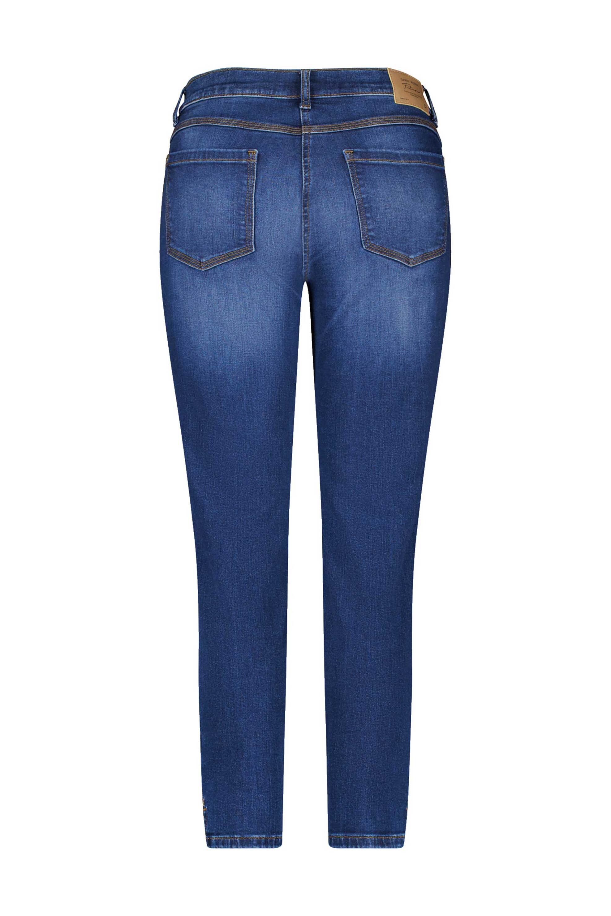 GERRY WEBER Gerry Weber γυναικείο τζιν παντελόνι Slim Fit cropped - 922005-66869 Denim Blue - 2