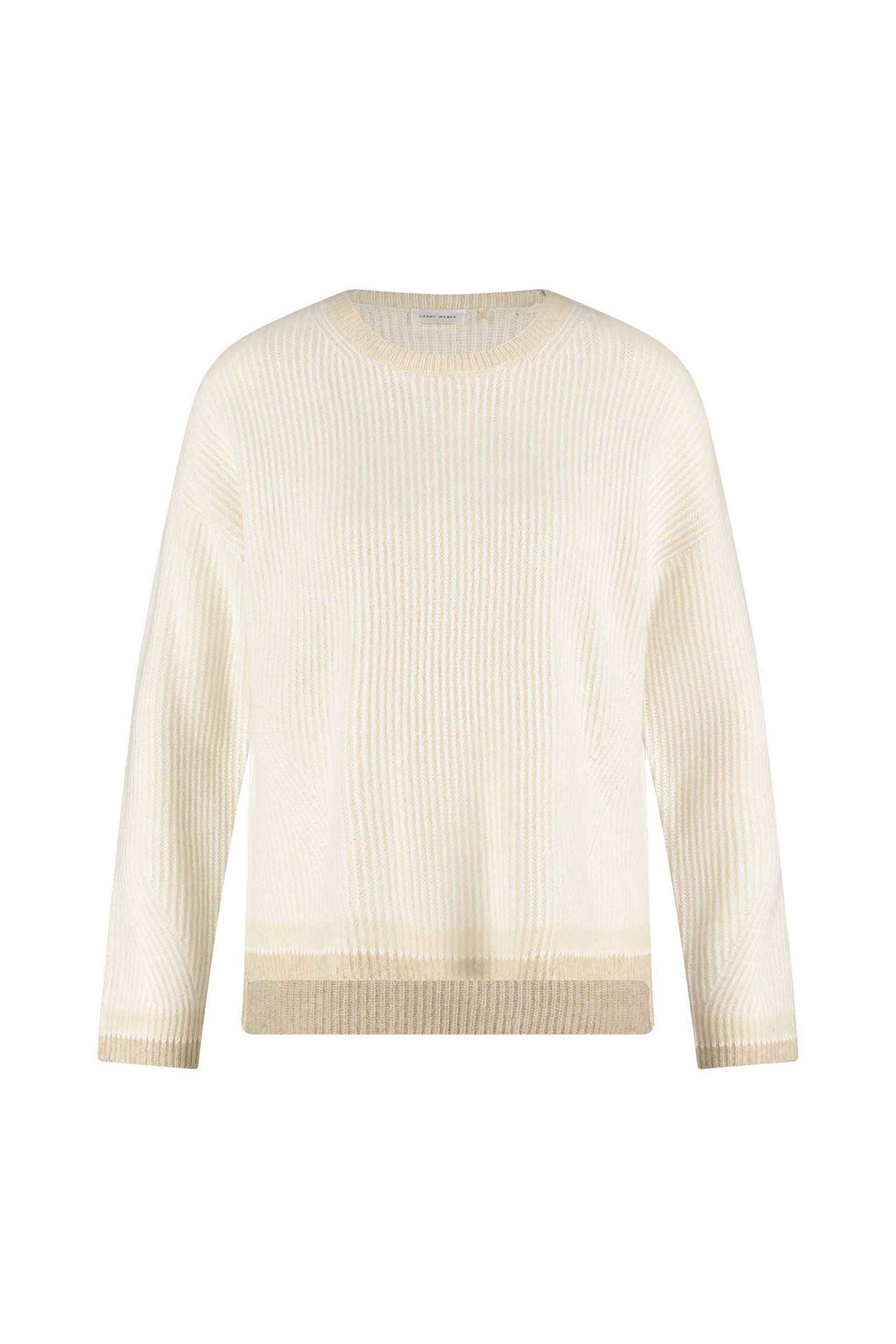 Gerry Weber γυναικεία πλεκτή μπλούζα μονόχρωμη - 190016-57011 Μπεζ